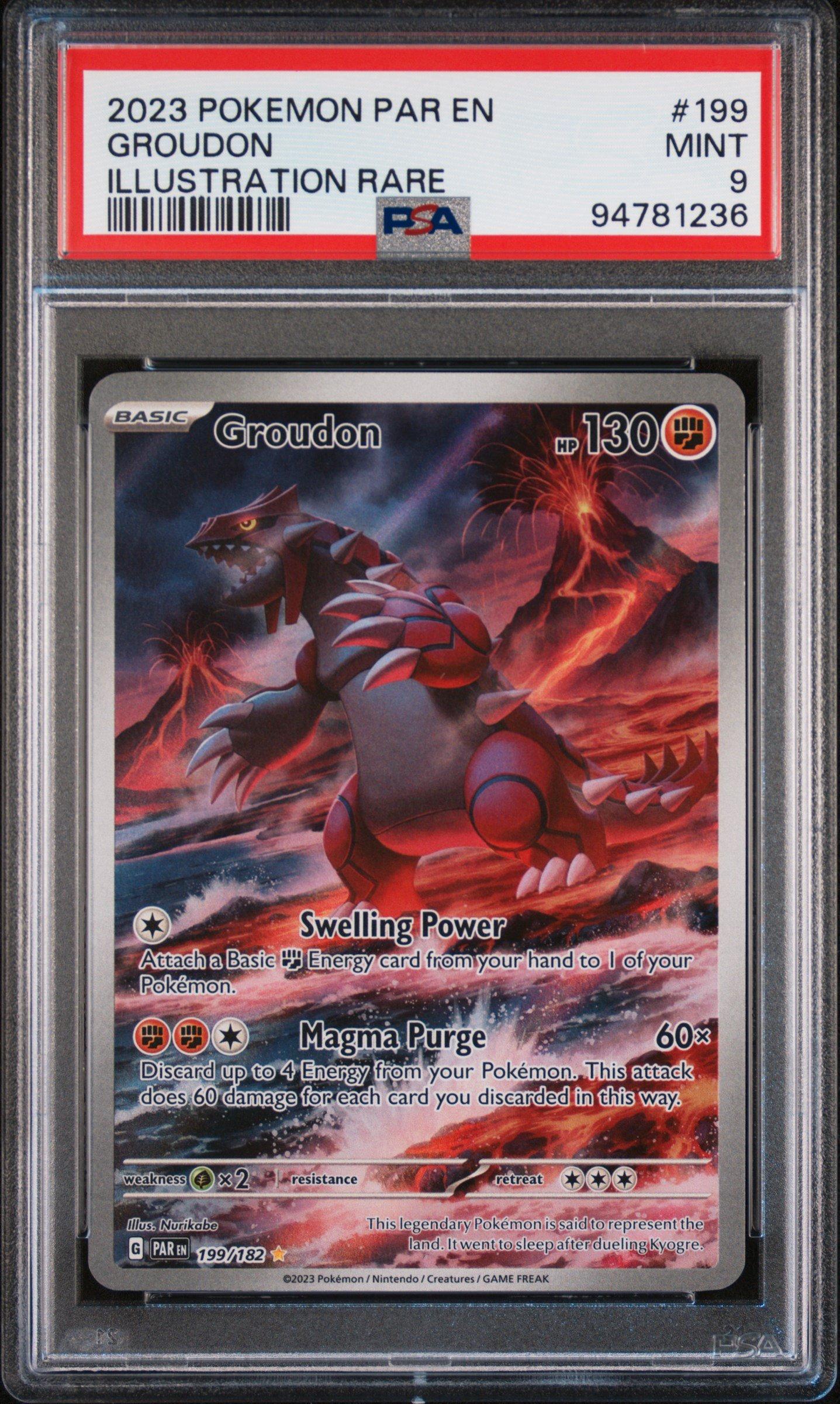 2023 Pokemon Par En-paradox Rift 199 Groudon Illustration