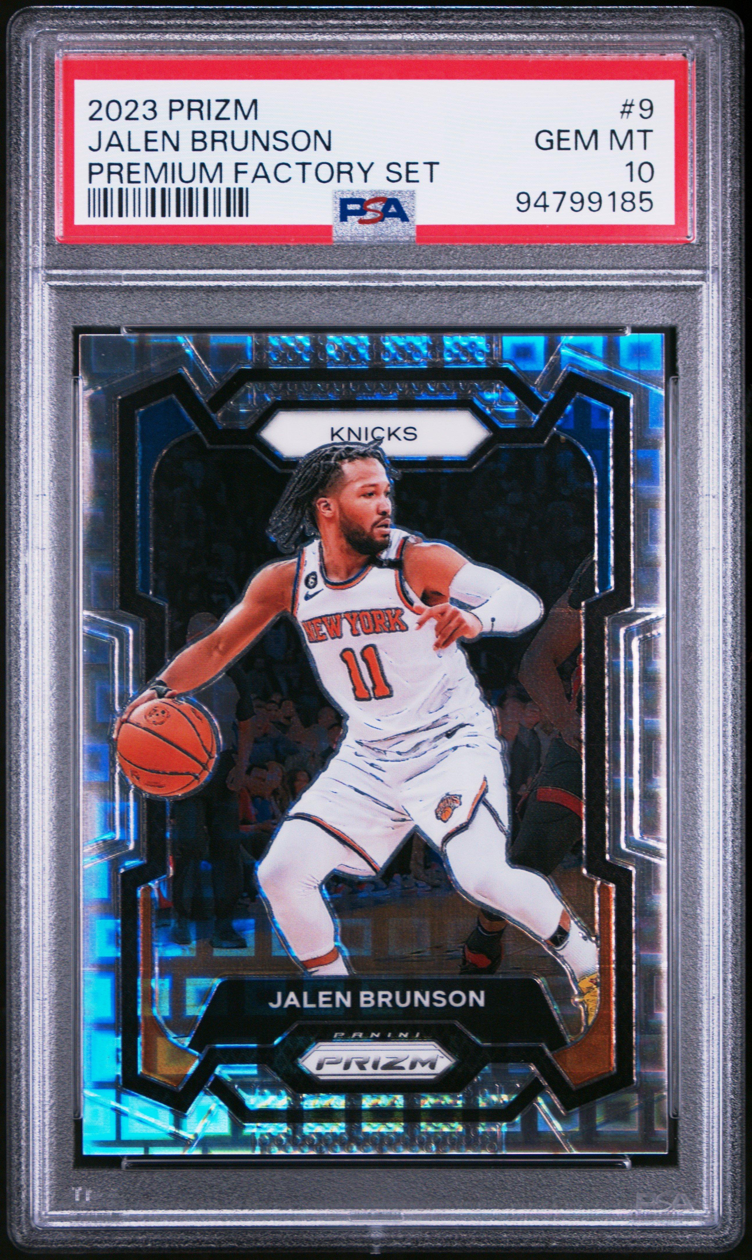 2023 Panini Prizm 9 Jalen Brunson Premium Factory Set PSA 10