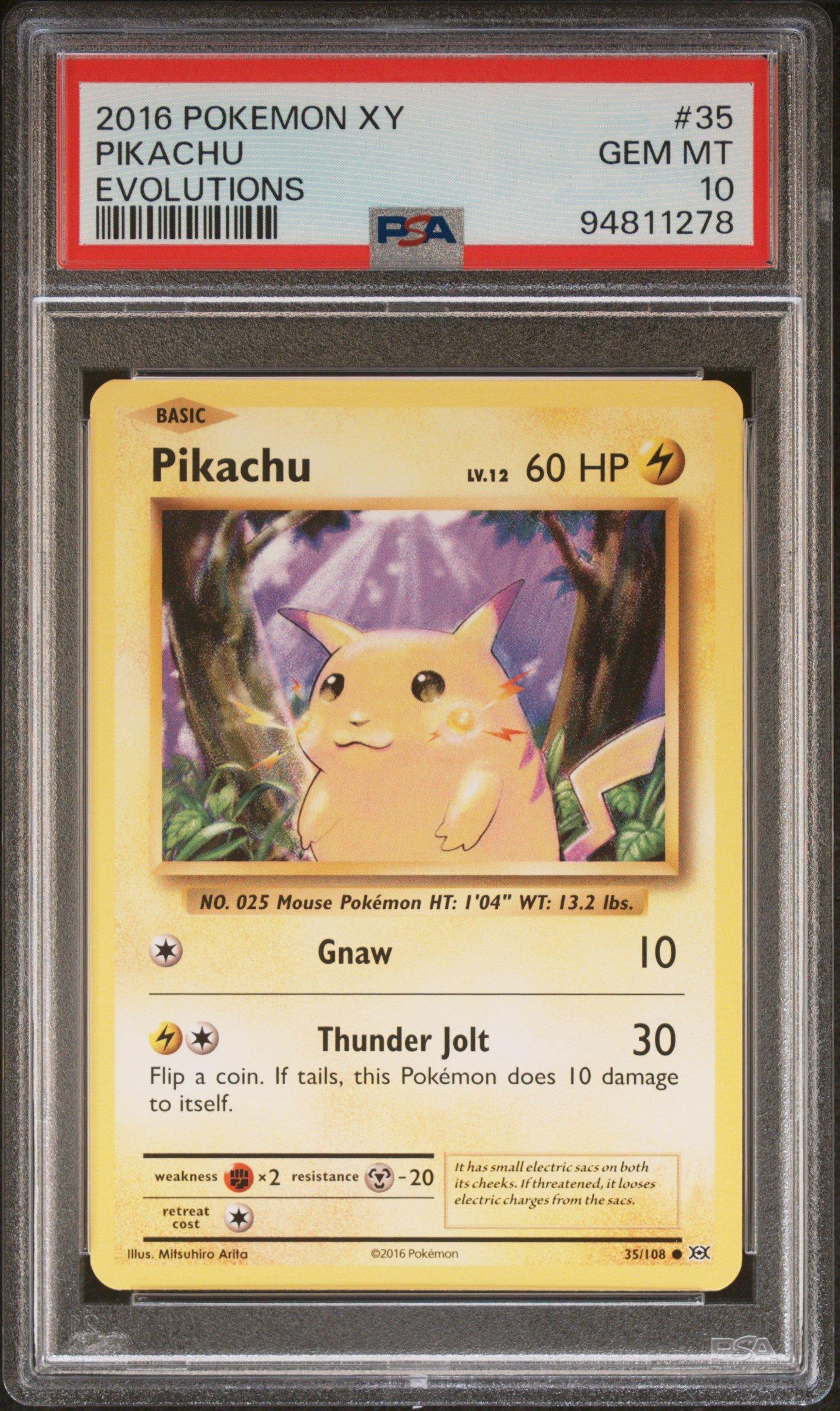 2016 Pokemon Xy Evolutions 35 Pikachu PSA 10 | GameStop