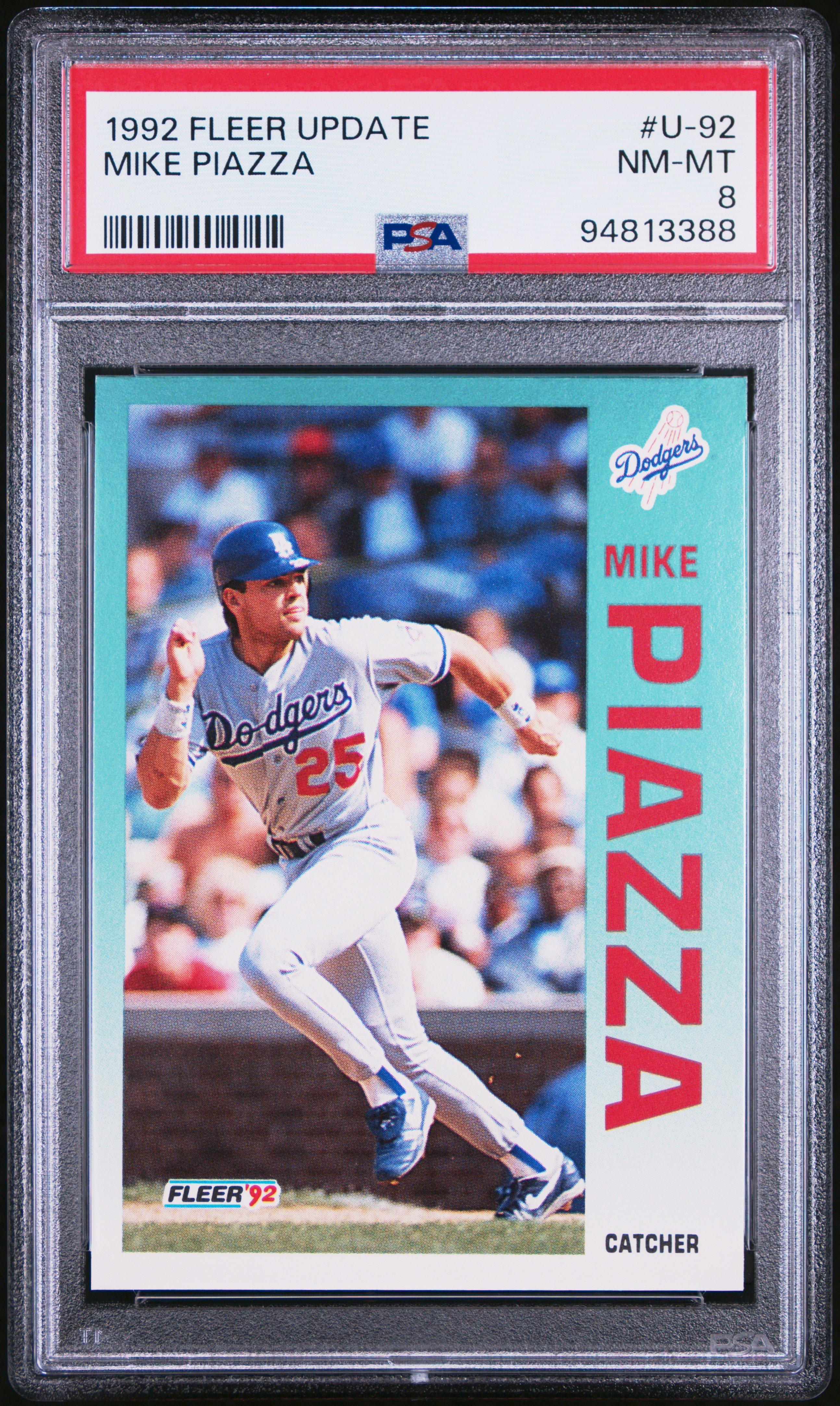 1992 Fleer Update U-92 Mike Piazza PSA 8