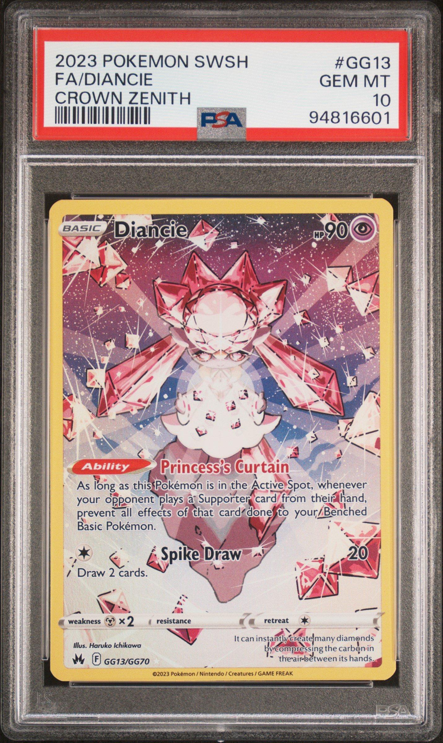 2023 Pokemon Sword And Shield Crown Zenith Gg13 Full Art/diancie