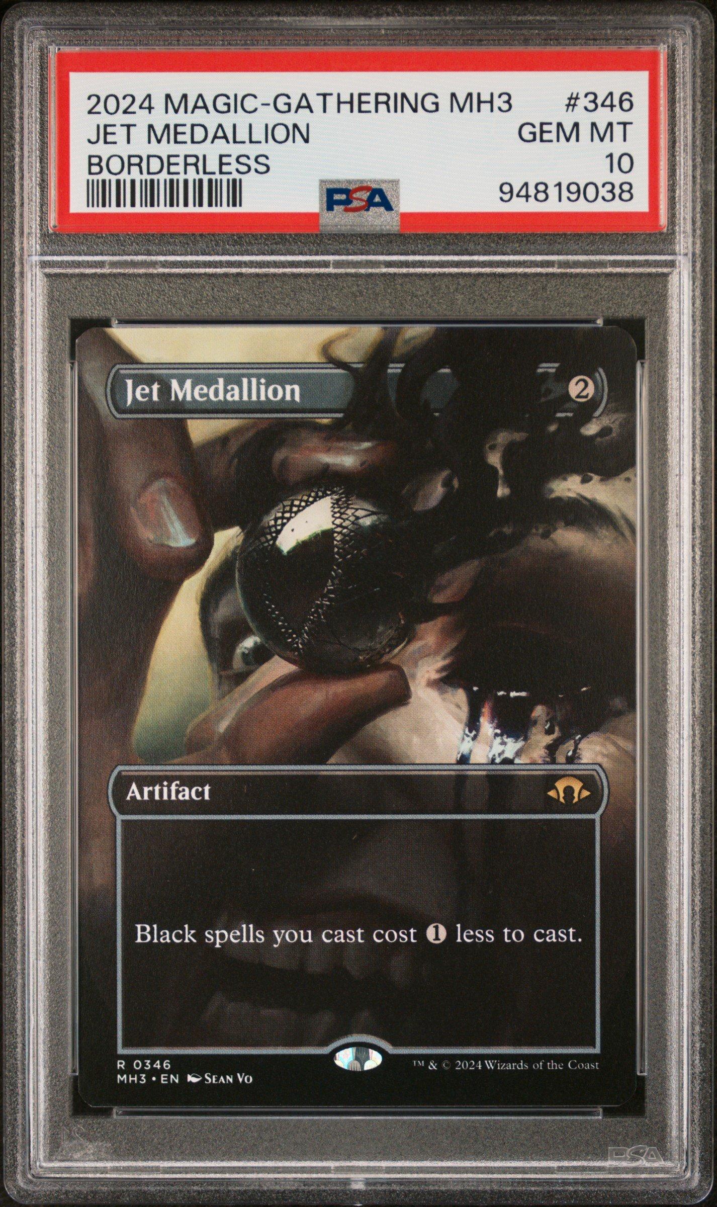 2024 Magic The Gathering Modern Horizons 3 346 Jet Medallion Borderless PSA 10