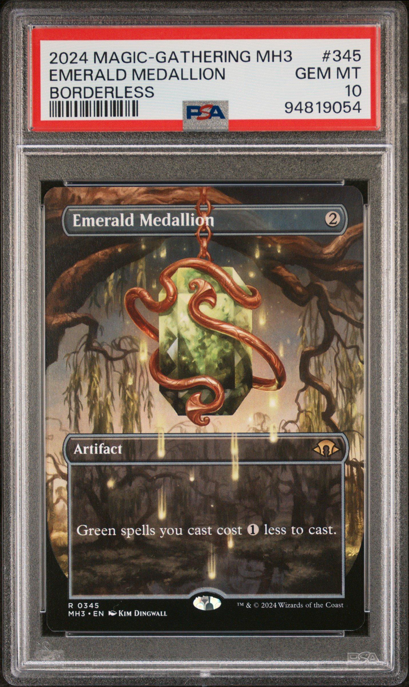 2024 Magic The Gathering Modern Horizons 3 345 Emerald Medallion Borderless PSA