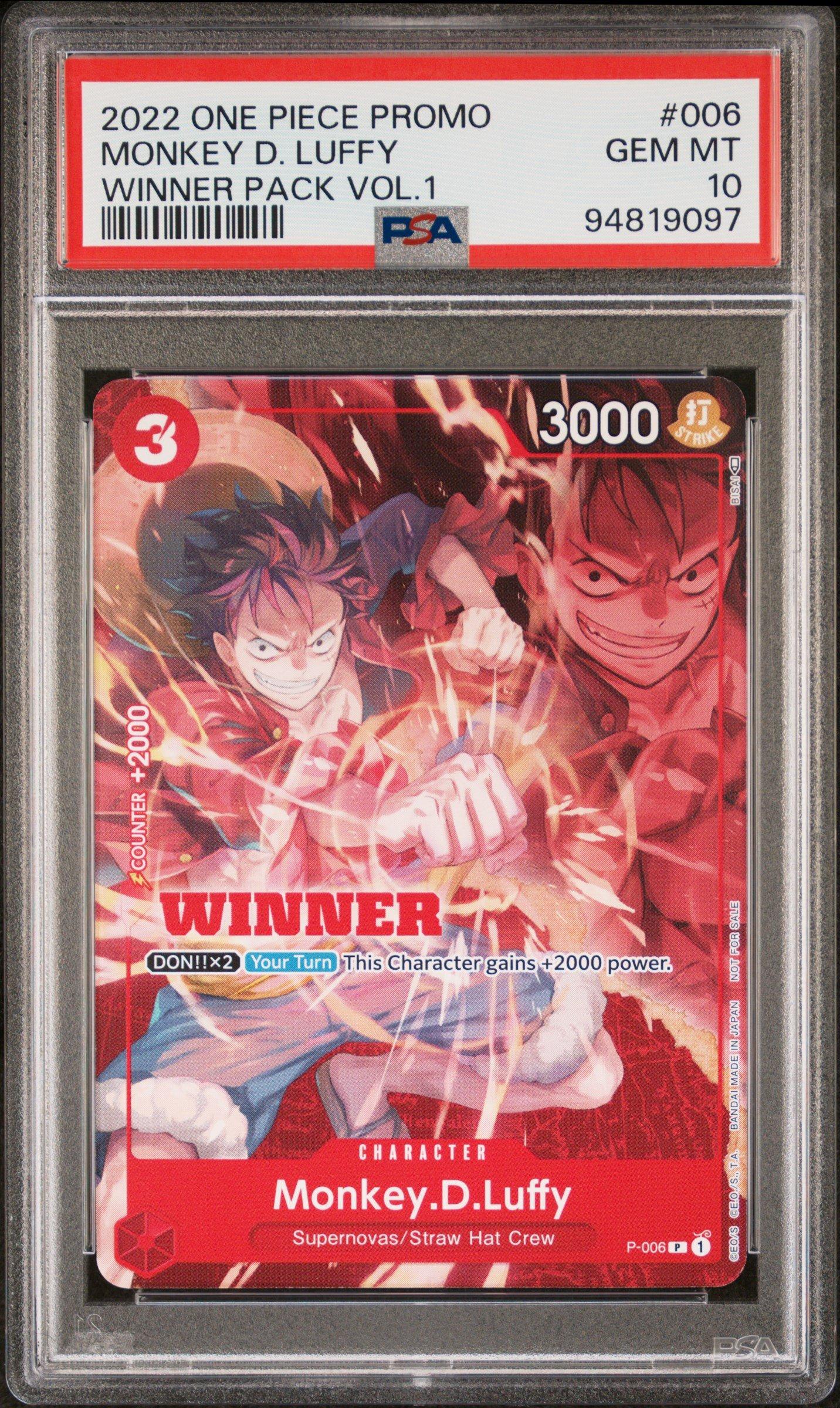 2022 ONE PIECE PROMOS TOURNAMENT PACK VOL.1 #006 MONKEY D