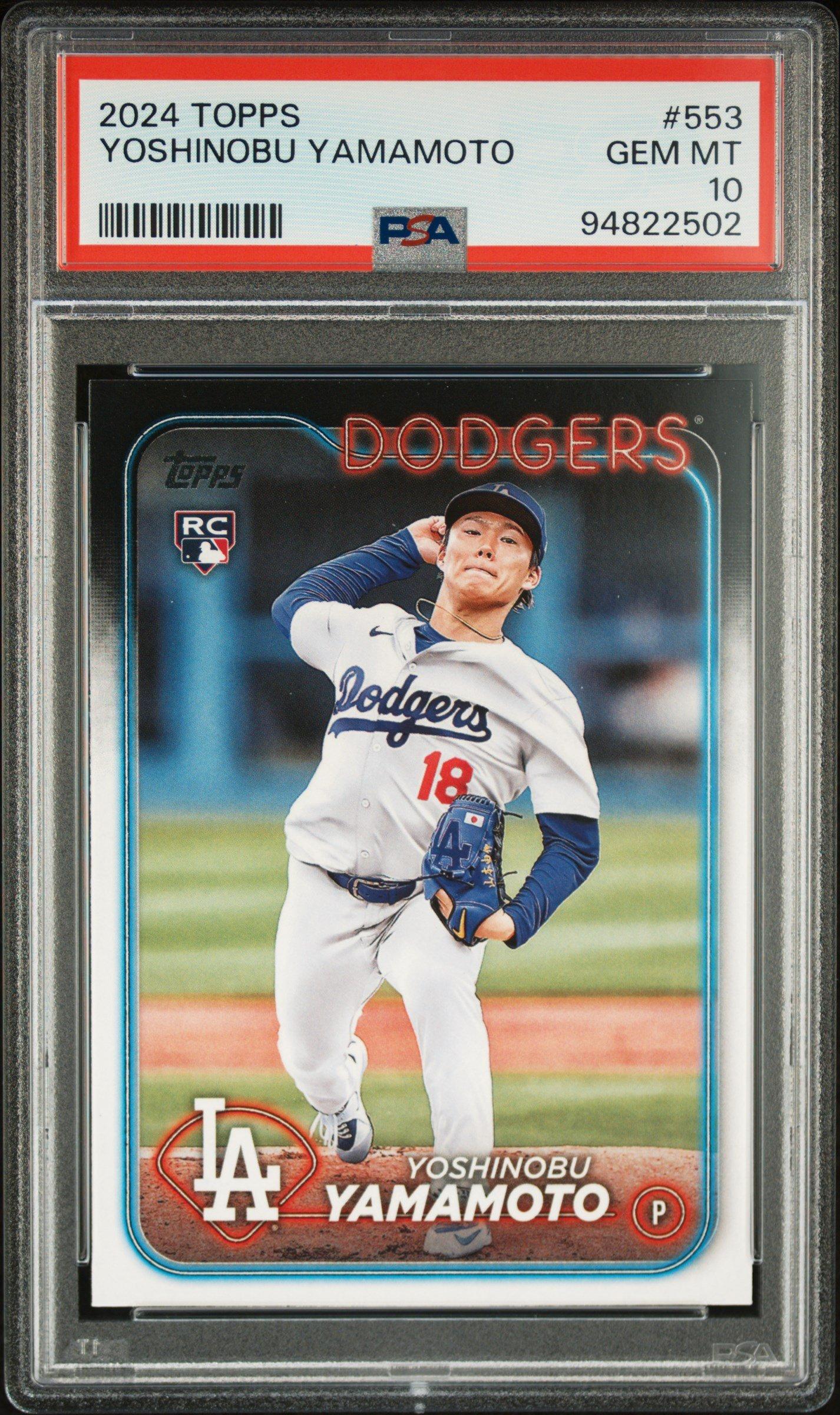 2024 Topps 553 Yoshinobu Yamamoto PSA 10 | GameStop