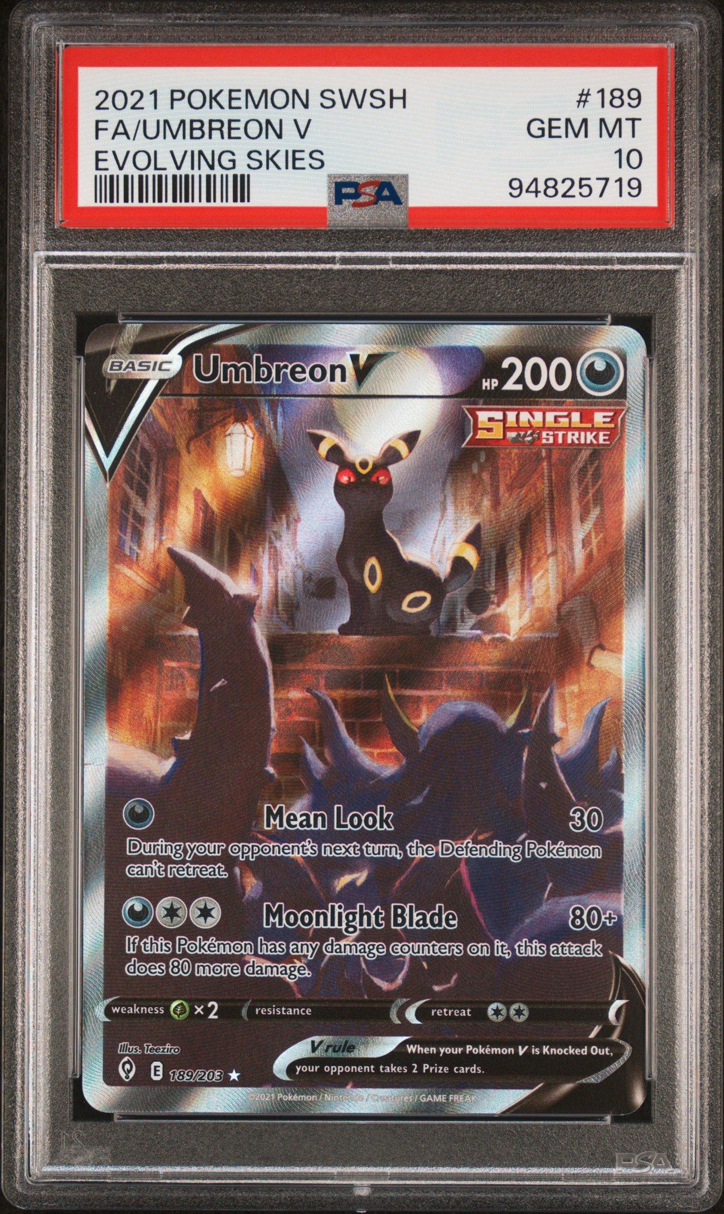 2021 Pokemon Sword & Shield Evolving Skies 189 Full Art
