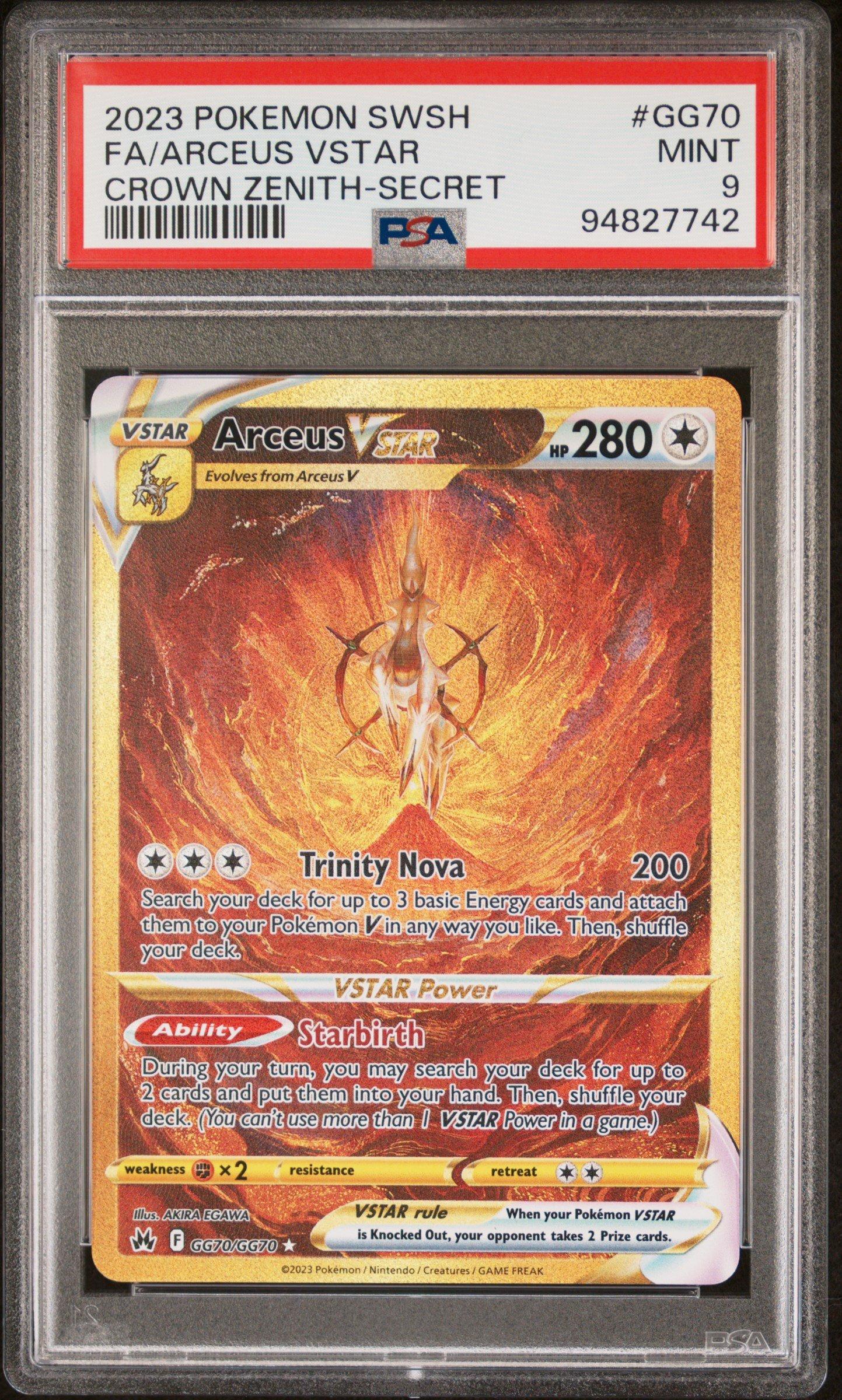 2023 Pokemon Sword And Shield Crown Zenith Gg70 Full Art/arceus