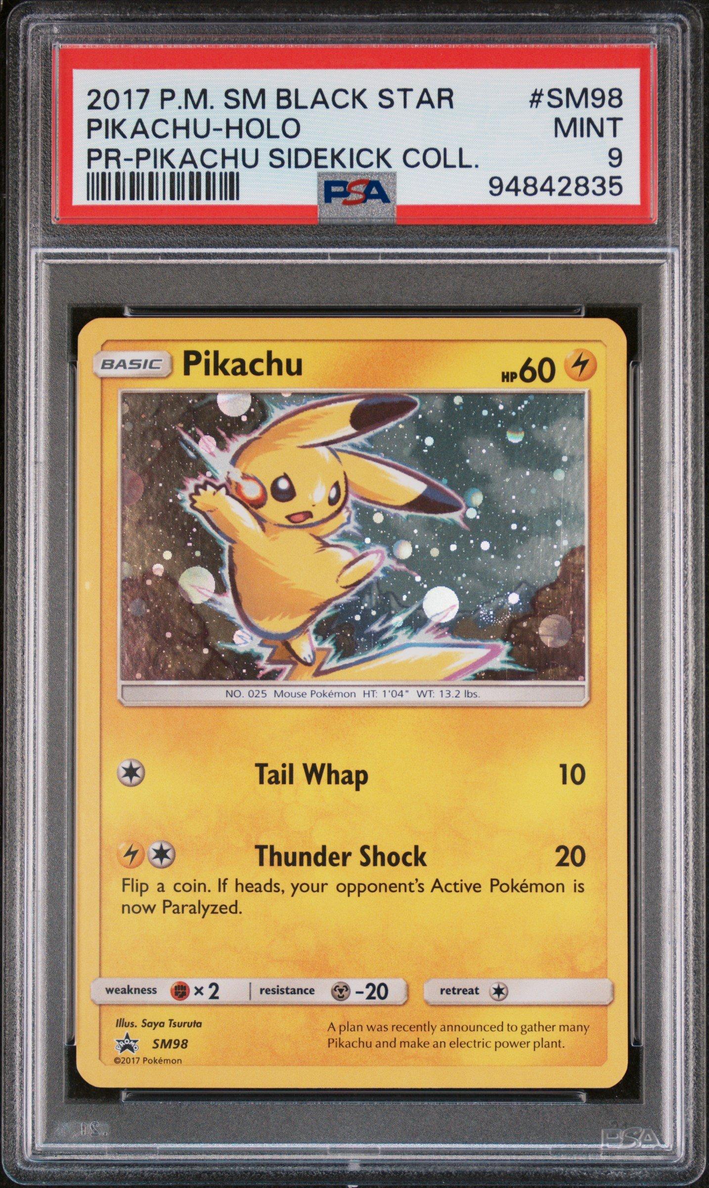 2017 Pokemon Sm Black Star Promo Sm98 Pikachu-holo Pikachu