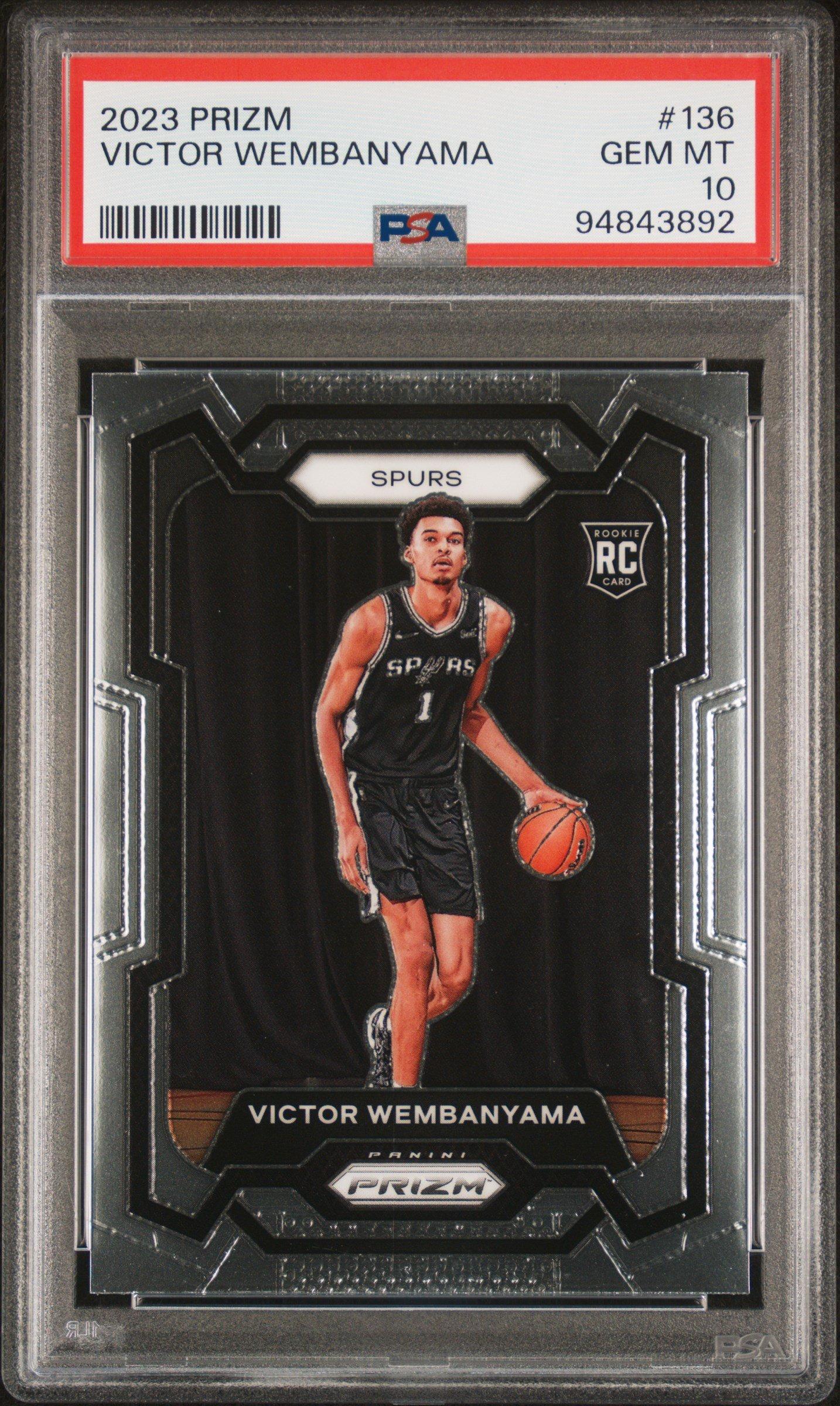 2023 Panini Prizm 136 Victor Wembanyama PSA 10 Graded Card | GameStop