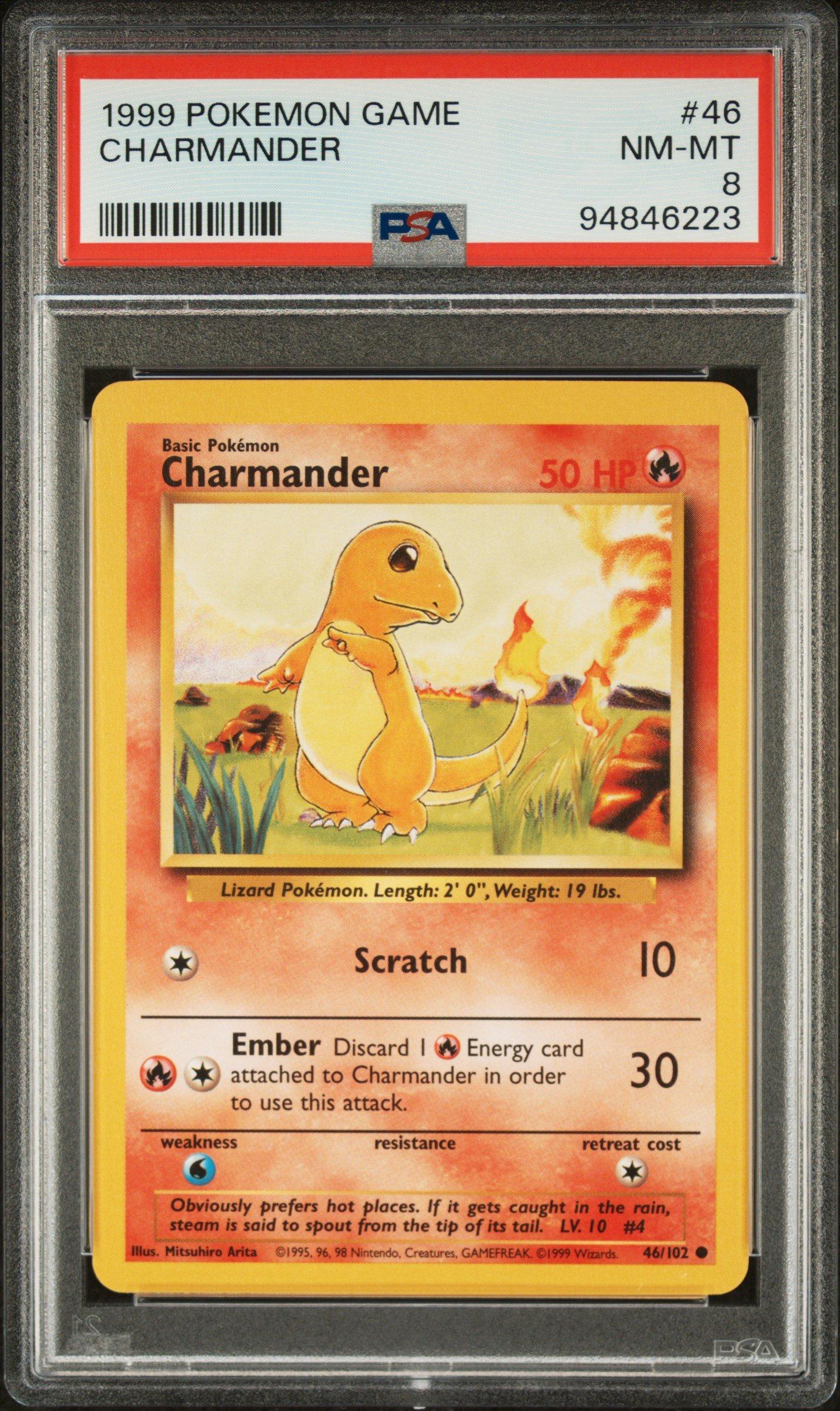1999 Pokemon Game 46 Charmander PSA 8 Graded Card | GameStop