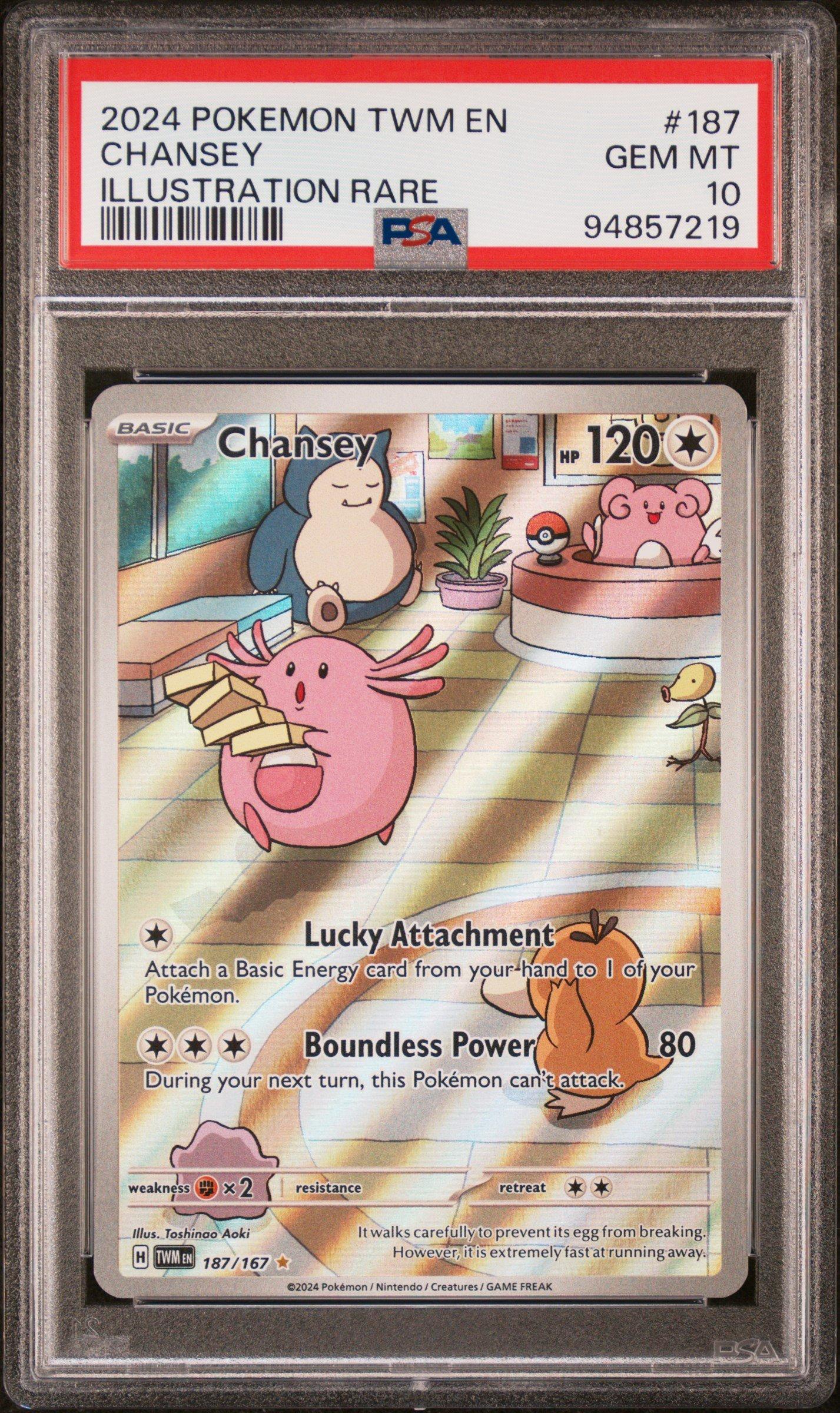2024 Pokemon Twm En-twilight Masquerade 187 Chansey Illustration