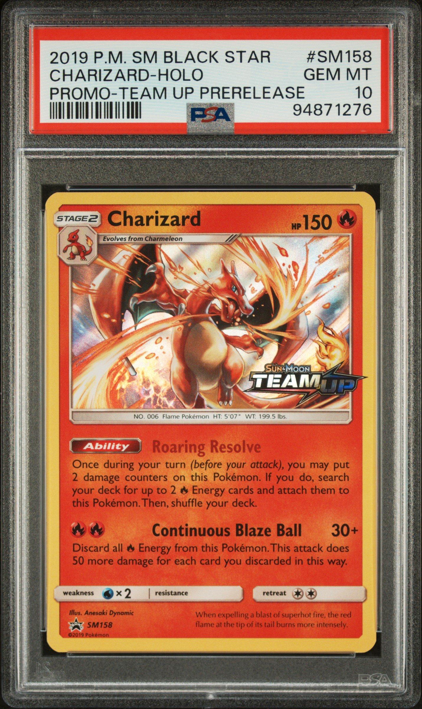 【ARS8】リザードン 海外版限定イラスト TEAMUP SM158 PROMO 2019 Pokemon Sm Black Star Promo Sm158 Charizard-holo Team Up