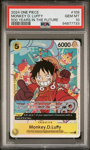 モンキーDルフィ ONE PIECE DAY OP07-109 PSA10 PSA 10 Luffy SR OP07-109 Premium Card Collection Promo ONE
