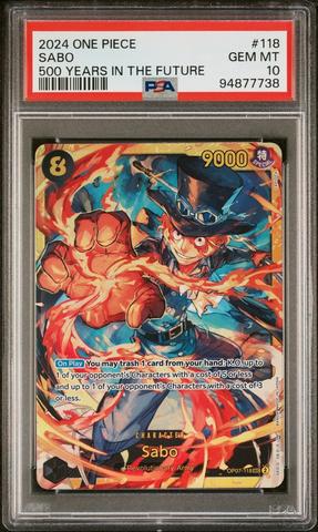 サボ PSA10 PSA 10 GEM MINT JAPANESE ONE PIECE 2024 SABO OP07-118