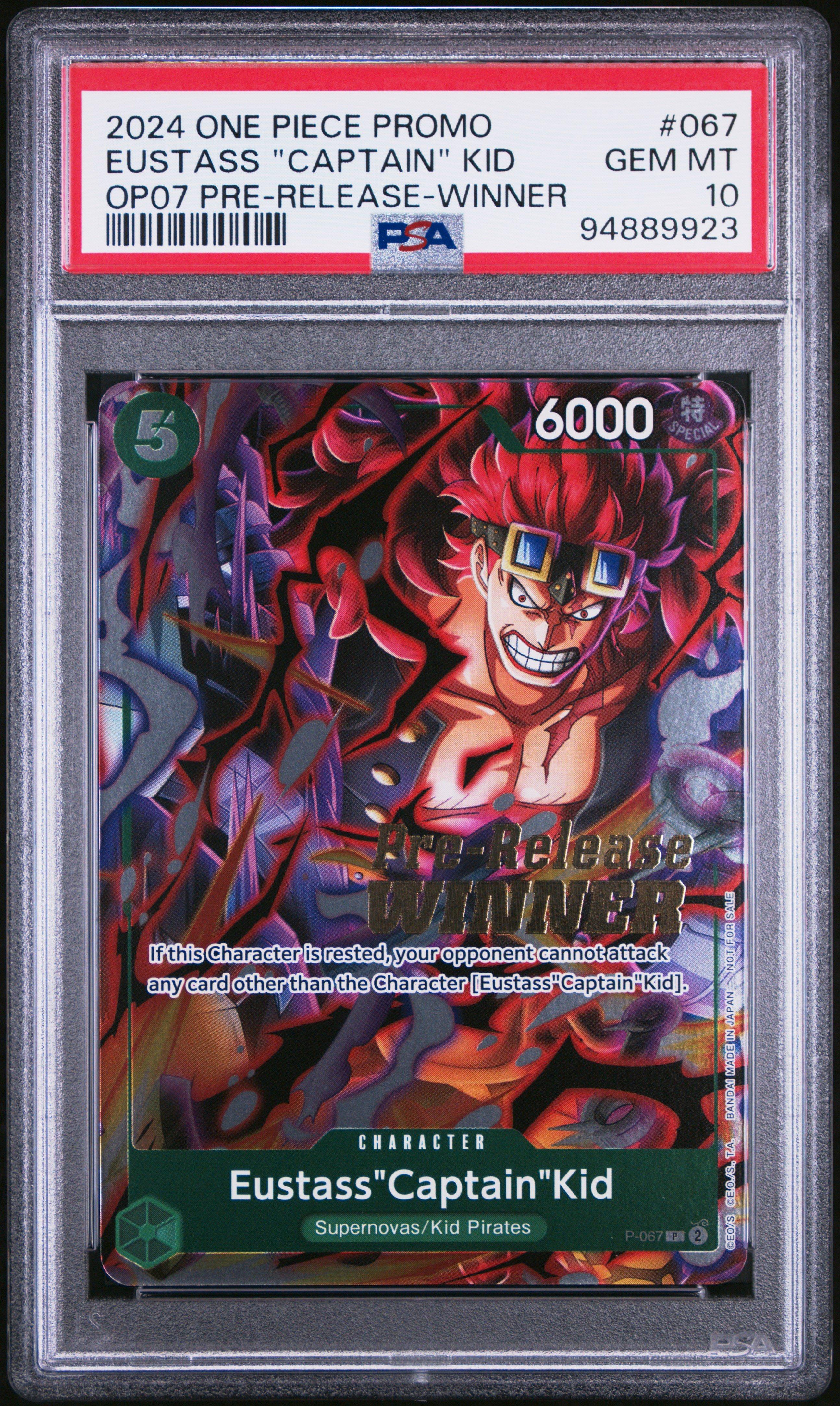 2024 One Piece Promos 067 Eustass "captain" Kid 500 Years In The Future