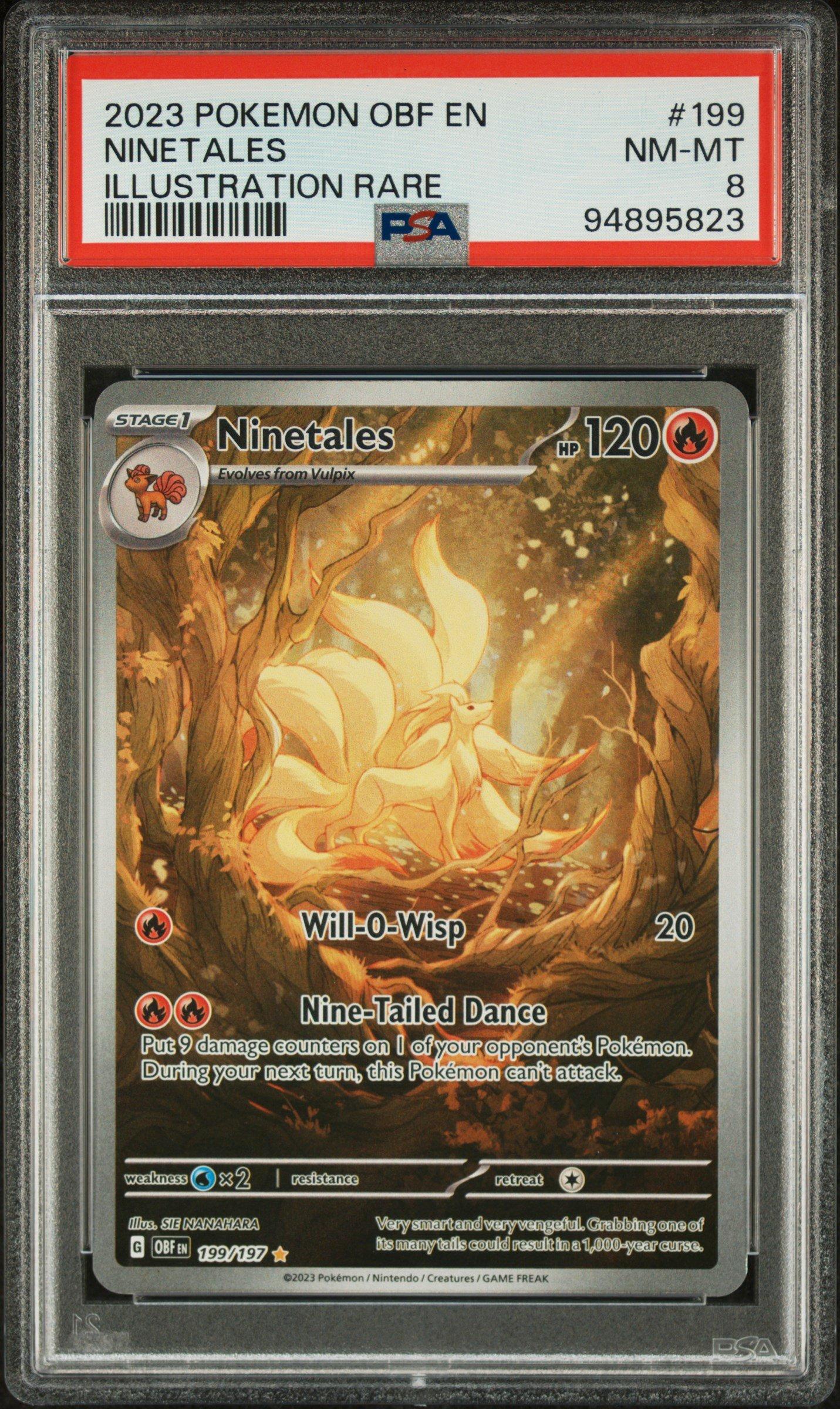 2023 Pokemon Obf En-obsidian Flames 199 Ninetales Illustration