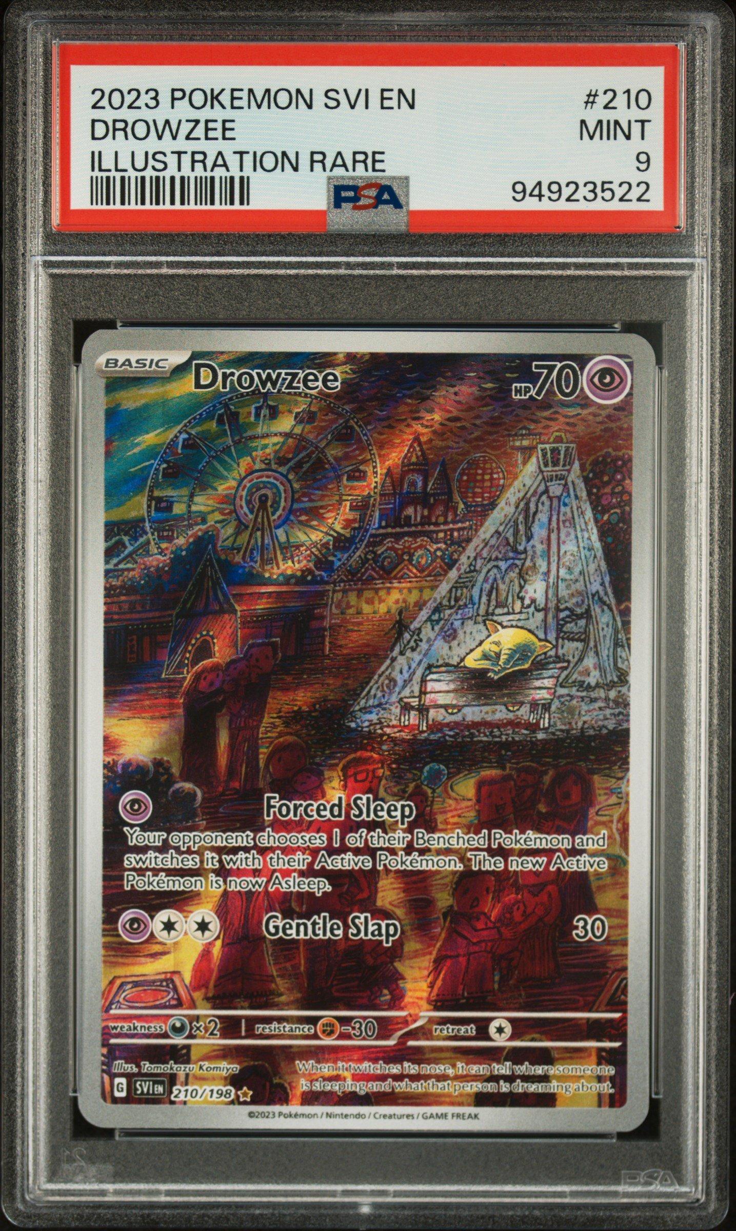 2023 Pokemon Scarlet & Violet Drowzee #210 Illustration Rare