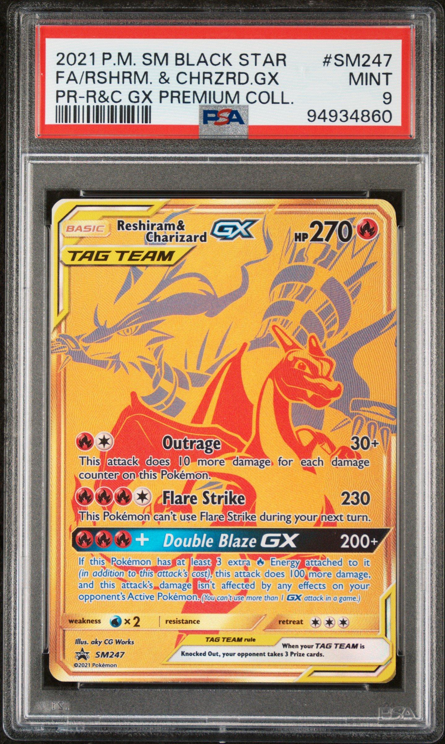 2021 Pokemon Sm Black Star Promo Sm247 Full Art/reshiram