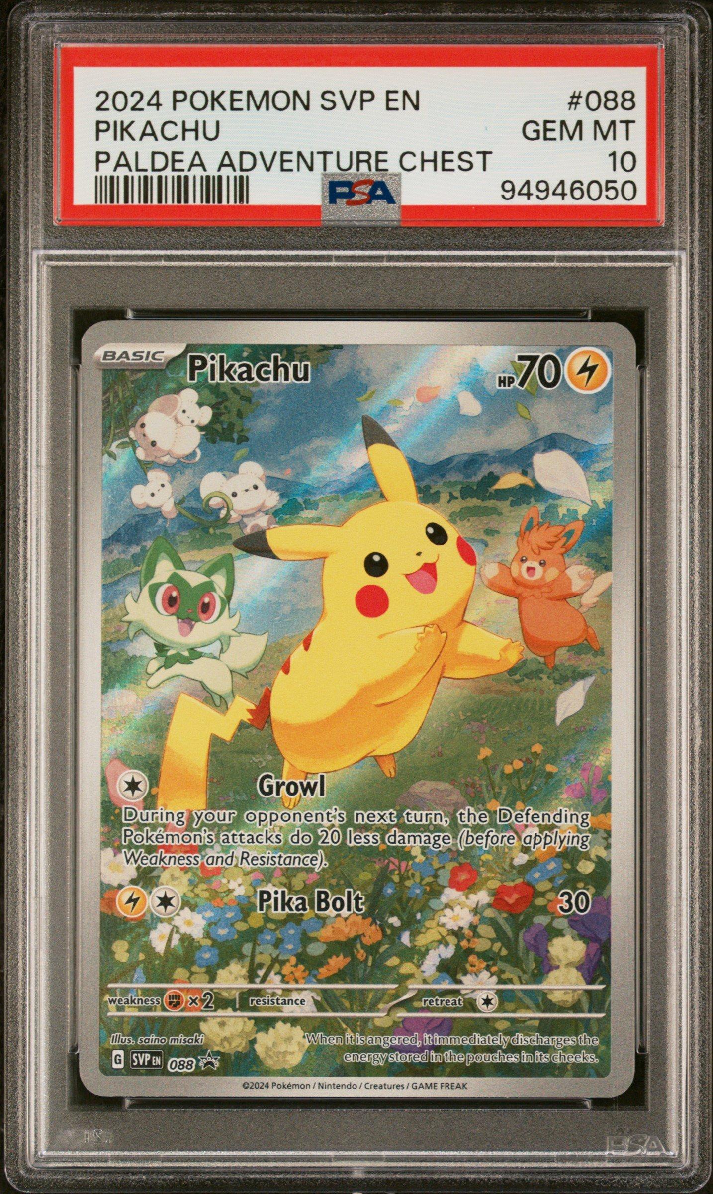 2024 Pokemon Svp En-sv Black Star Promo 088 Pikachu Paldea