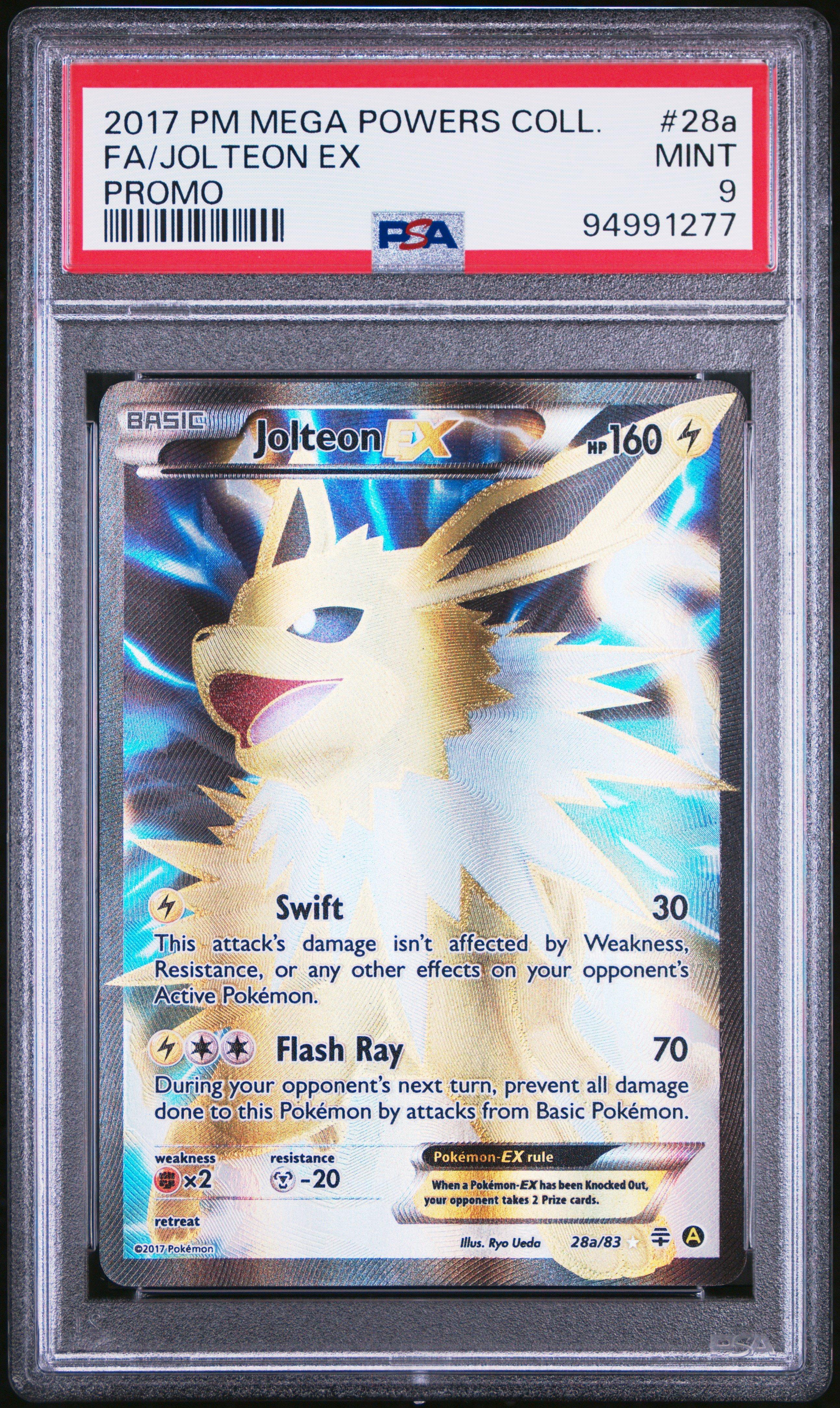 2017 Pokemon Mega Powers Collection Promo 28a Full Art/jolteon Ex