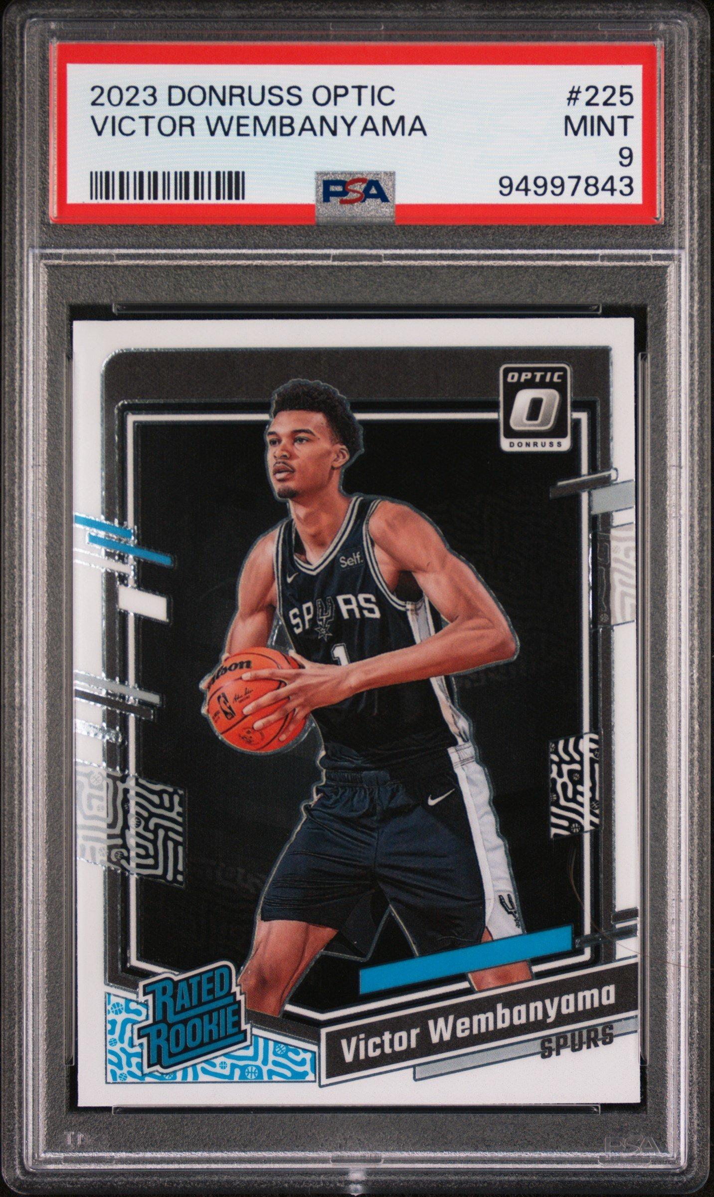 victor wembanyama graded rookie card Charitybuzz: 2023 Hoops Card, PSA 10 Gem Mint Victor Wembanyama 2023-24 Panini Contenders
