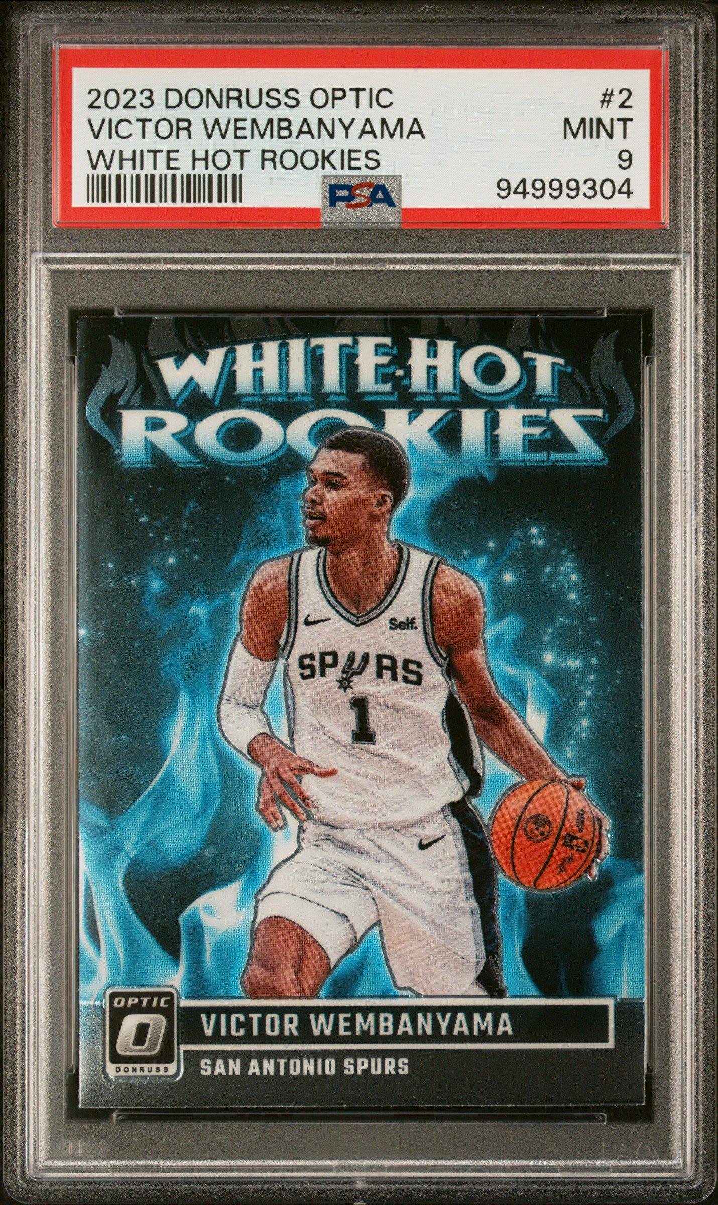 2023 Panini Donruss Optic White Hot Rookies 2 Victor Wembanyama 