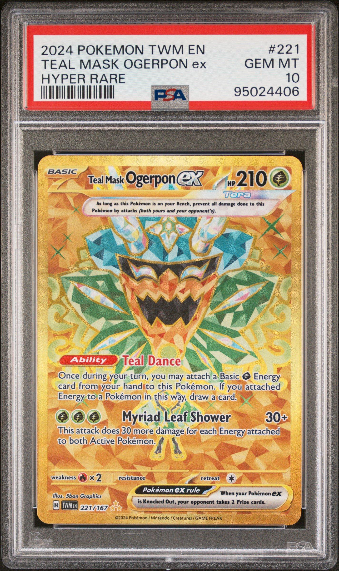 2024 Pokemon Twm En-twilight Masquerade 221 Teal Mask Ogerpon Ex