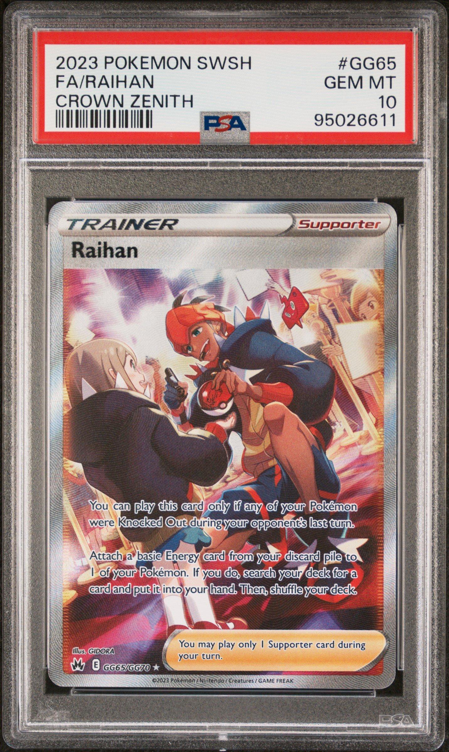 2023 Pokemon Sword And Shield Crown Zenith Gg65 Full Art/raihan