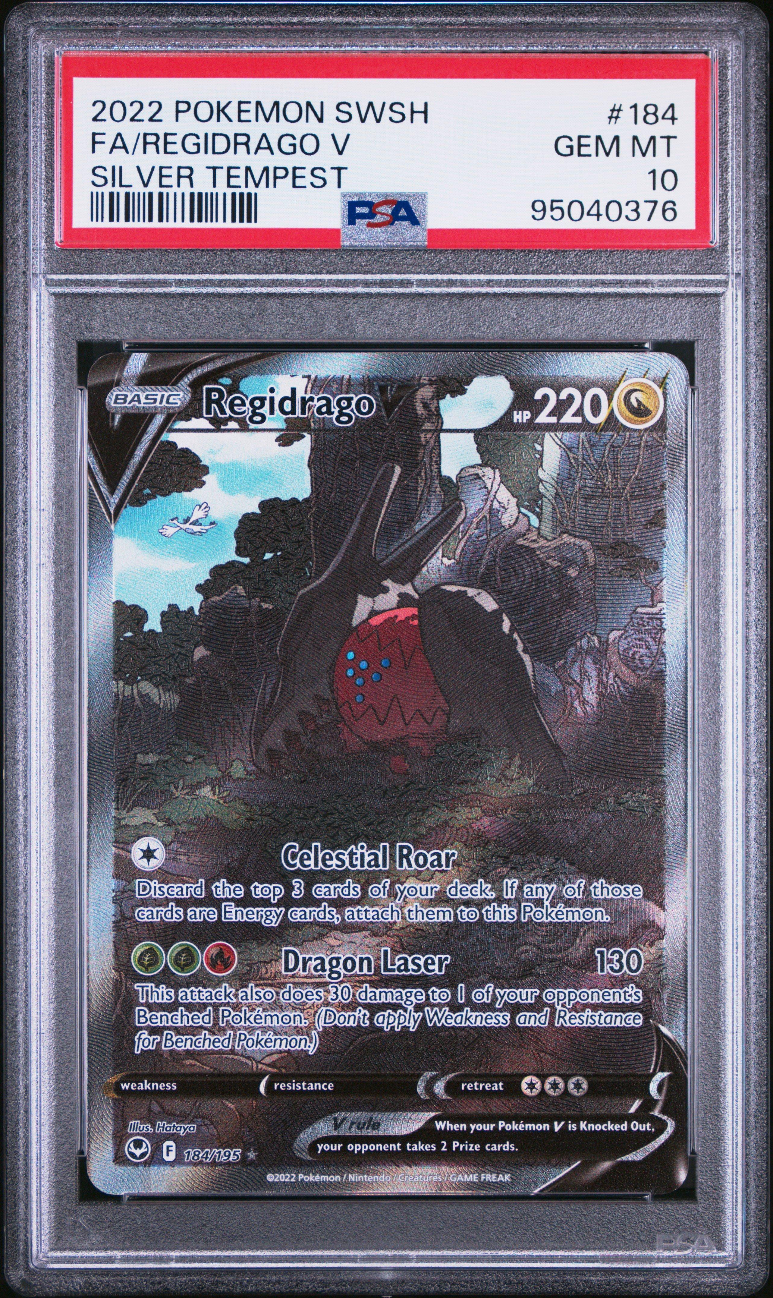 regidrago v pokemon card TCG - Promo Full Art Holo SWSH281 Evolves from null Type Regidrago V 183/195 Full Art