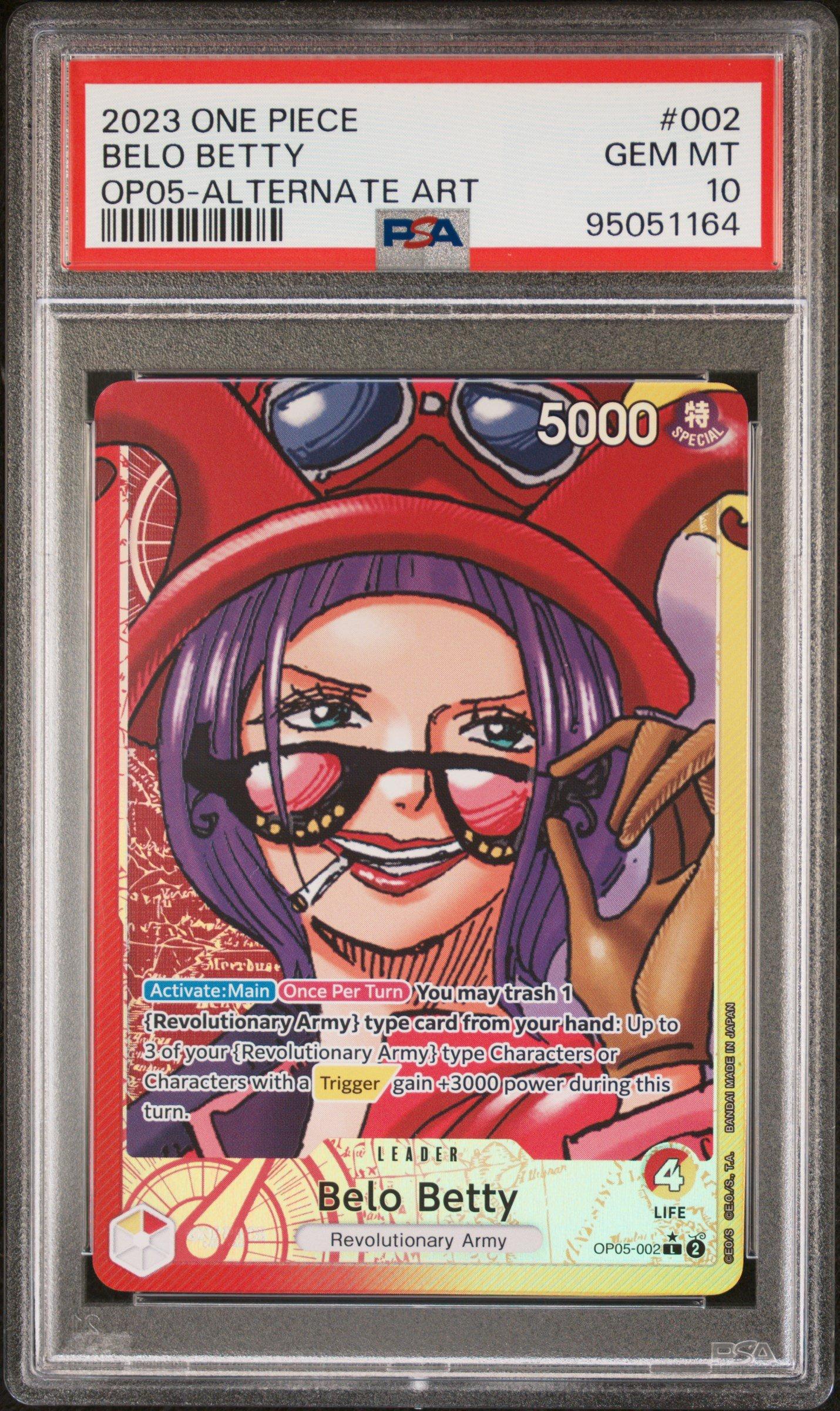 PSA10 2023 ワンピースカード ベロ・ベティ#002 オルタネートアート ベロ・ベティ (OP05-002) • Anime 25th Collection – Limitless One Piece