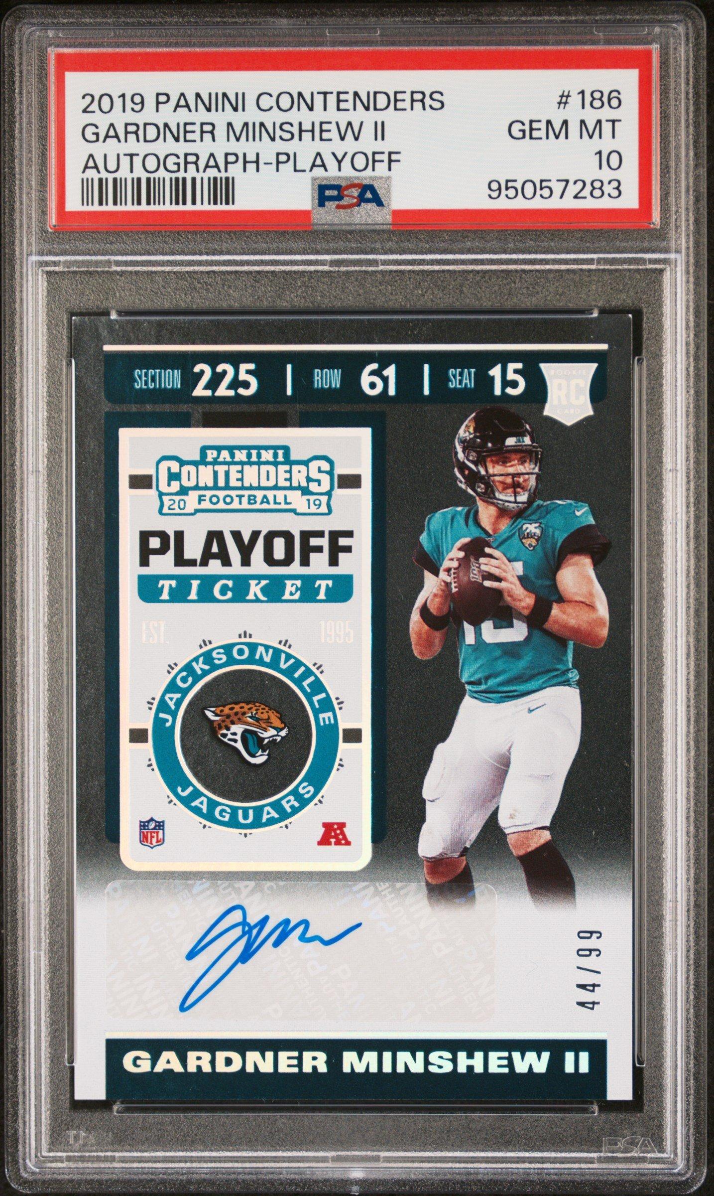 2019 Panini Contenders 186 Gardner Minshew Ii Autograph-playoff PSA 10