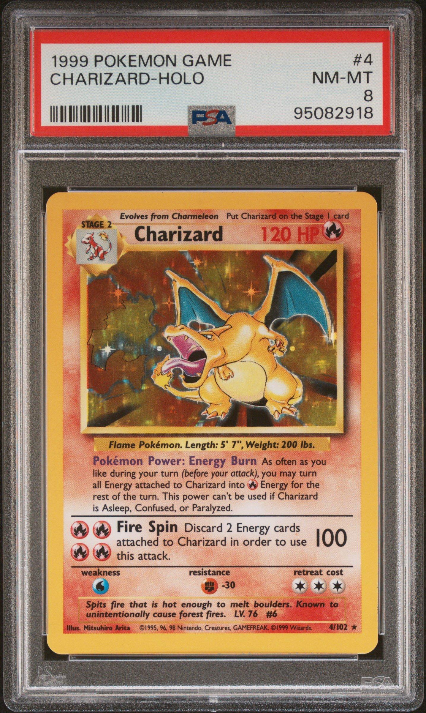 1999 Pokemon Game 4 Charizard-holo PSA 8 Graded Card | GameStop