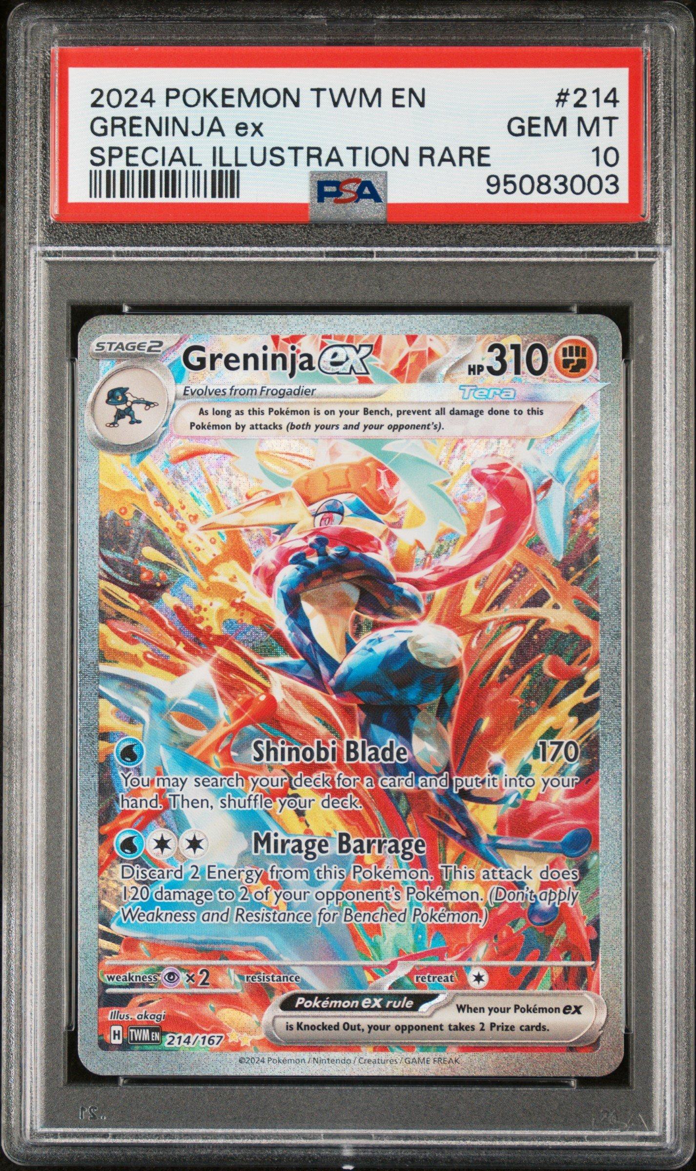 2024 Pokemon Twm En-twilight Masquerade 214 Greninja Ex Special