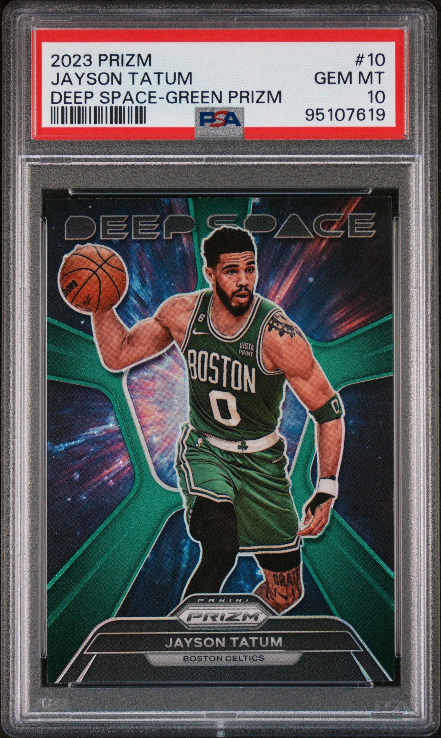 jayson tatum 2023 prizm green psa10