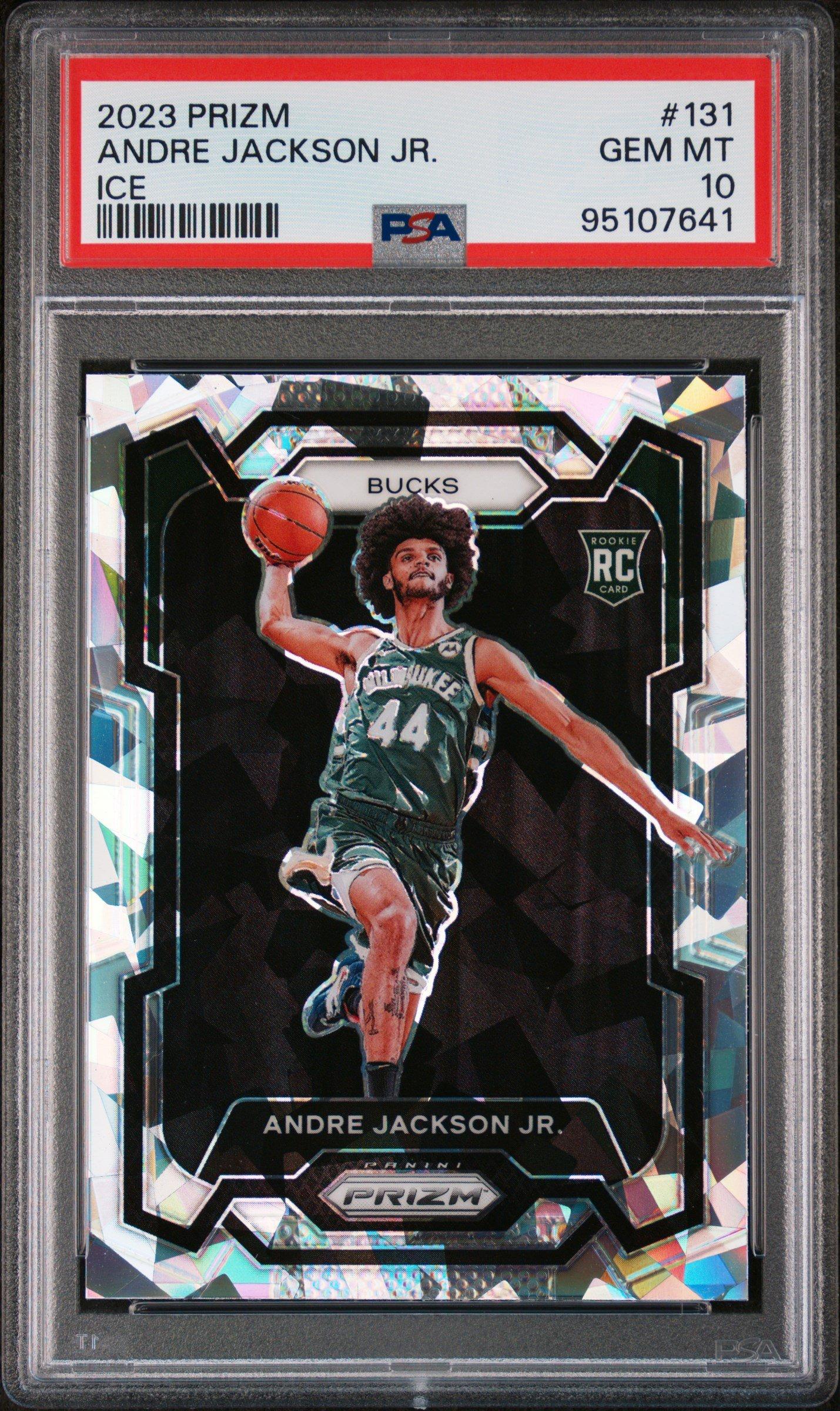 2023 Panini Prizm 131 Andre Jackson Jr. Ice PSA 10