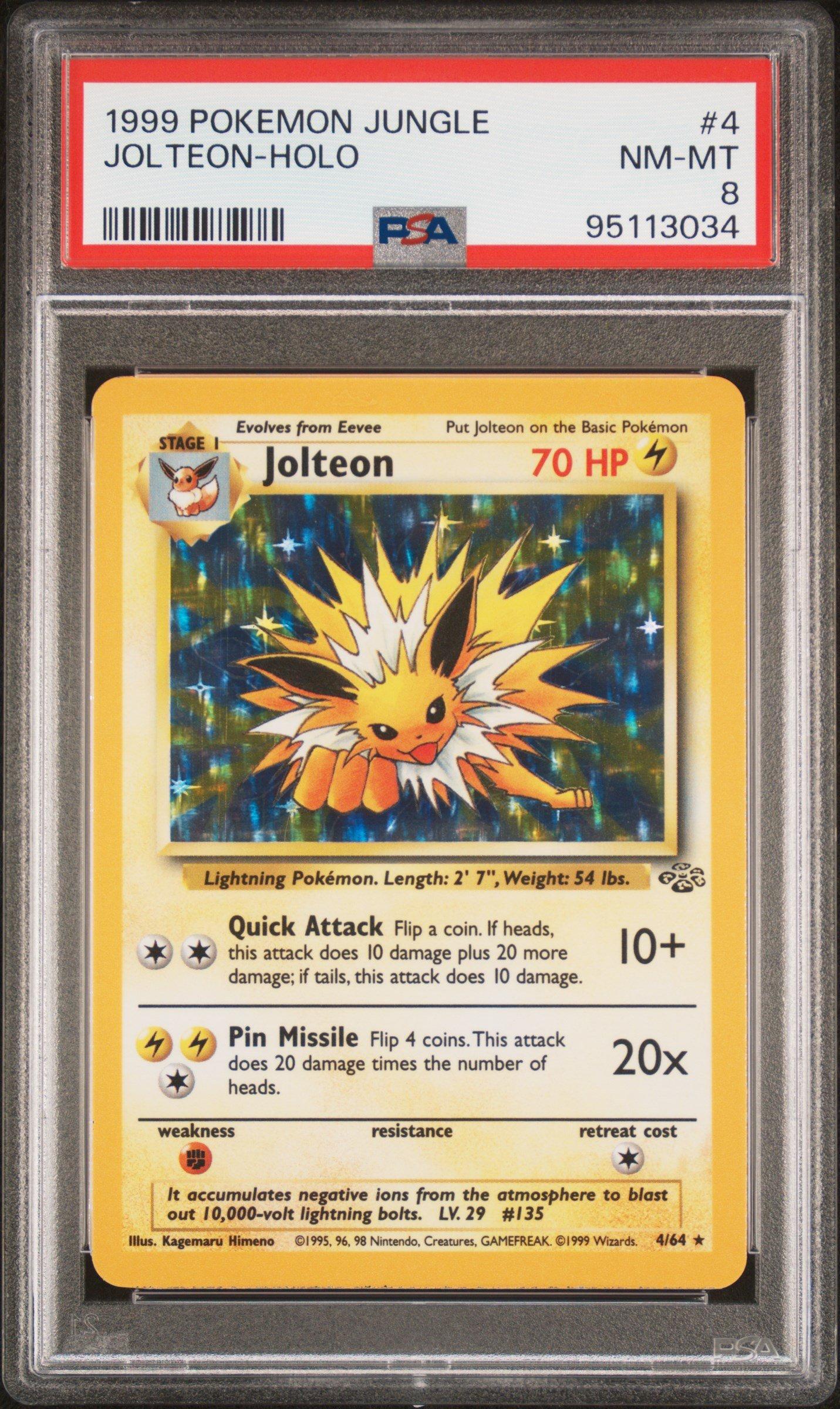 1999 jolteon pokemon card value Amazon.com: Umbreon - Pokemon V Ultra Rare 8 Card Lot - Jolteon - Flareon -  Vaporeon - Espeon - Glaceon - Leafeon - Sylveon