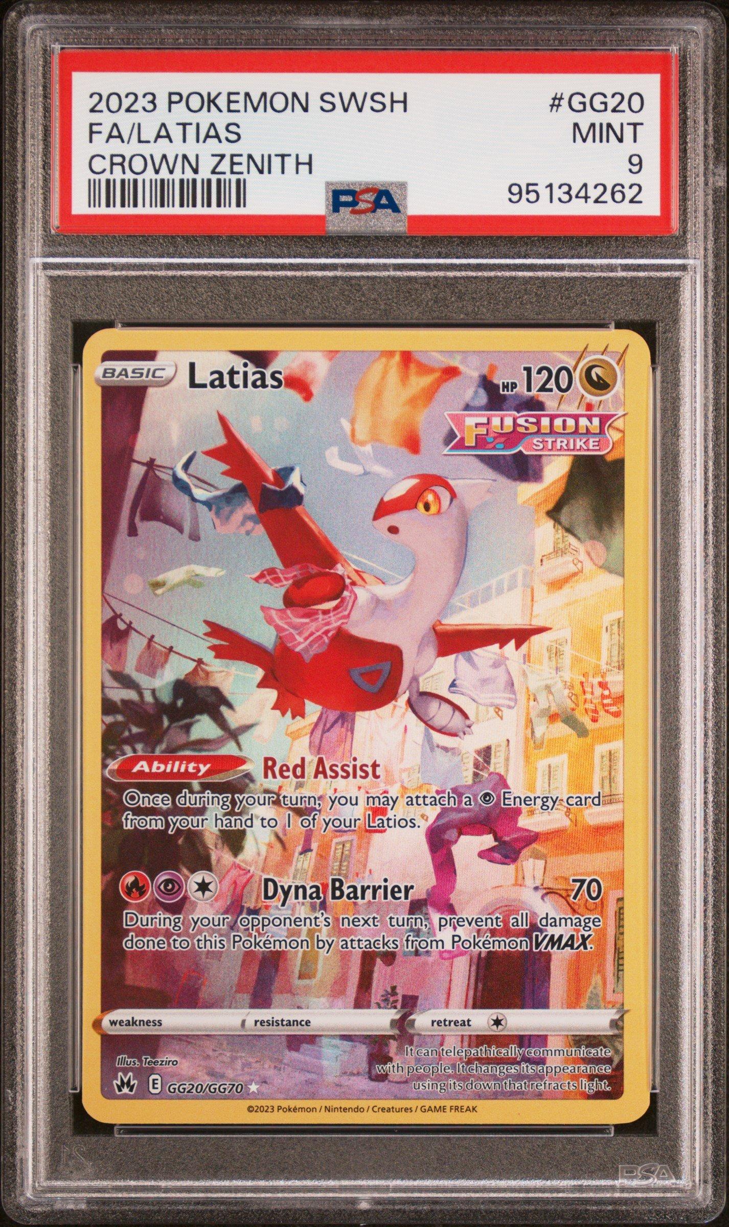2023 Pokemon Sword And Shield Crown Zenith Gg20 Full Art/latias