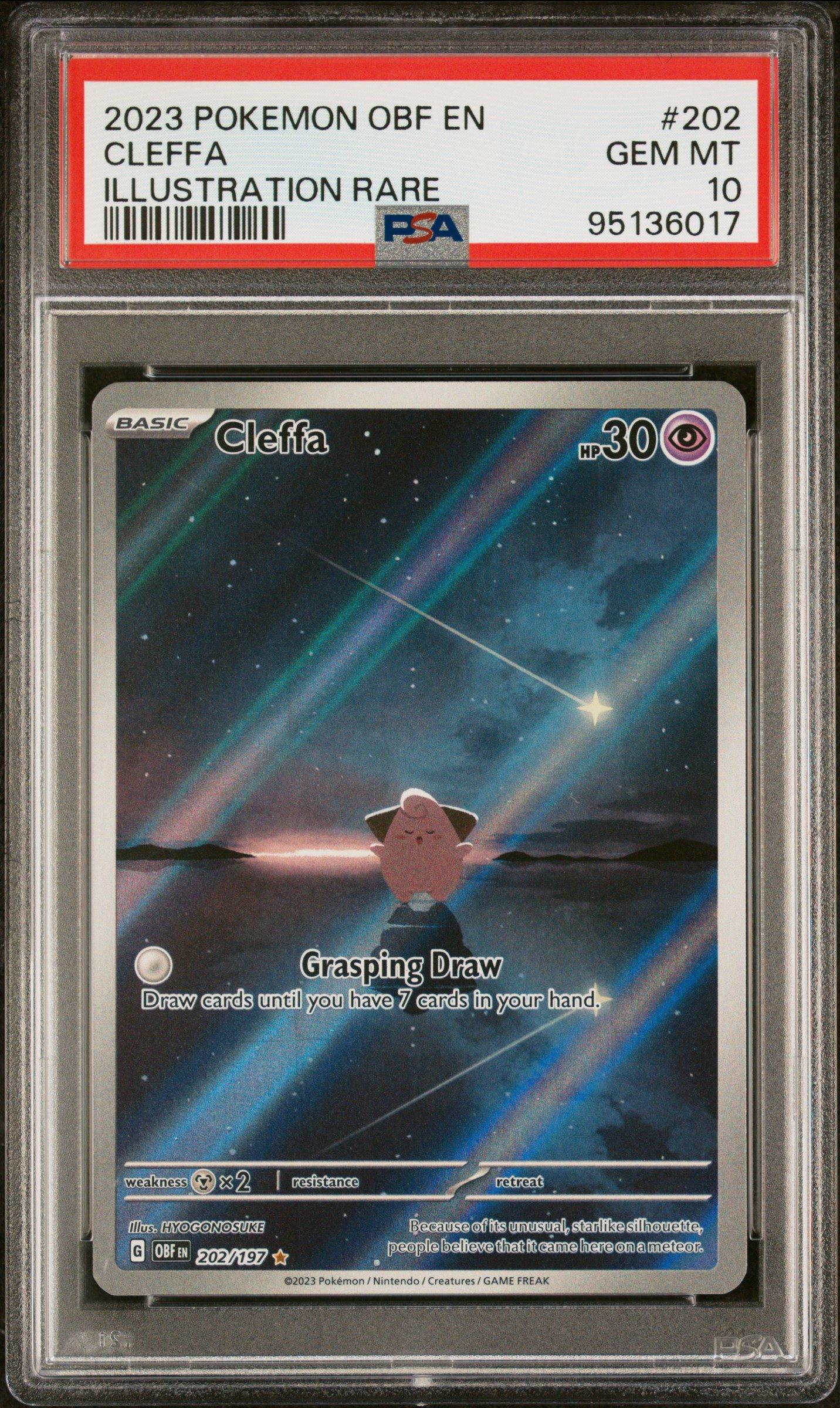 2023 Pokemon Obf En-obsidian Flames 202 Cleffa Illustration Rare