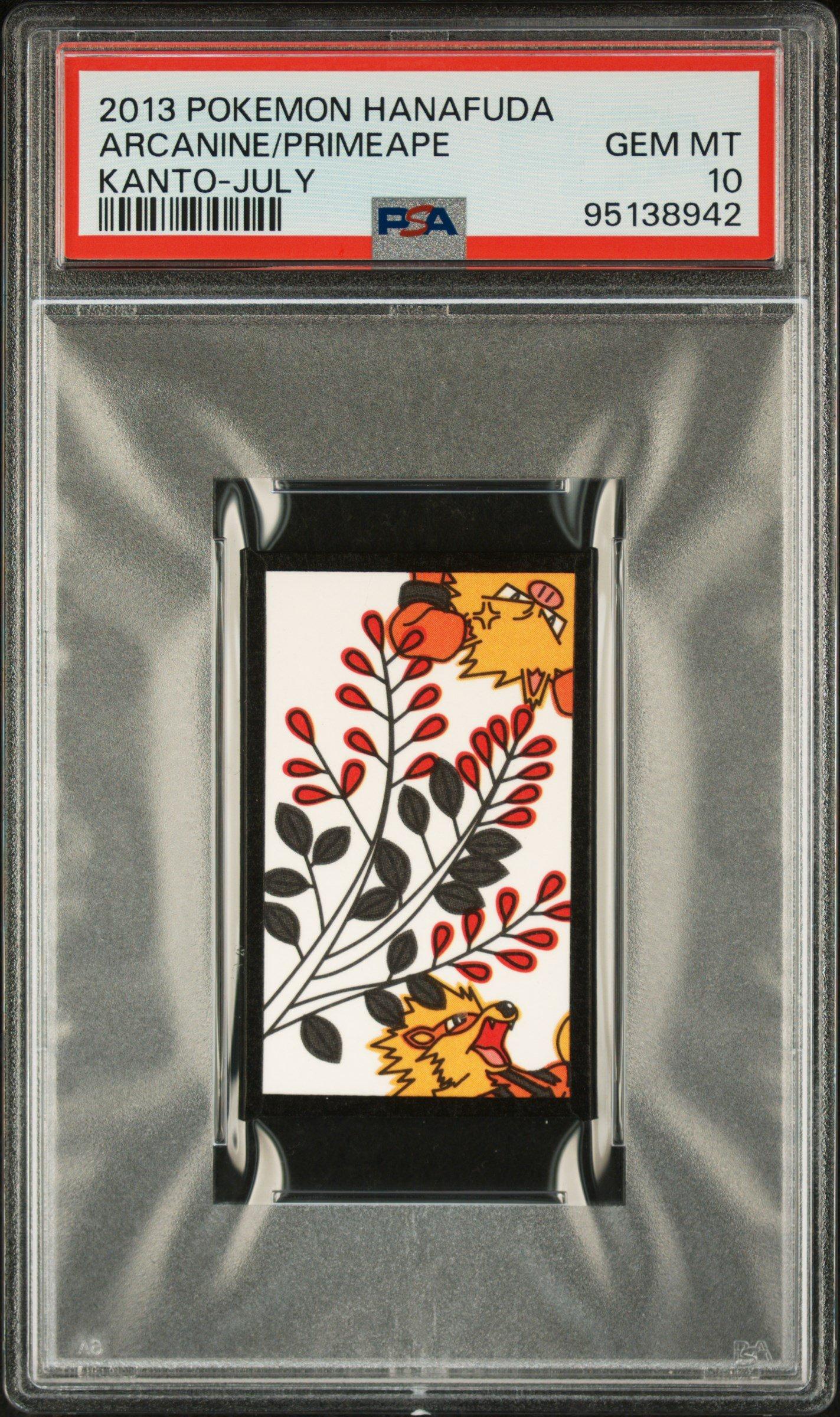 2013 Pokemon Hanafuda Kanto Primeapercanine July PSA 10 Graded