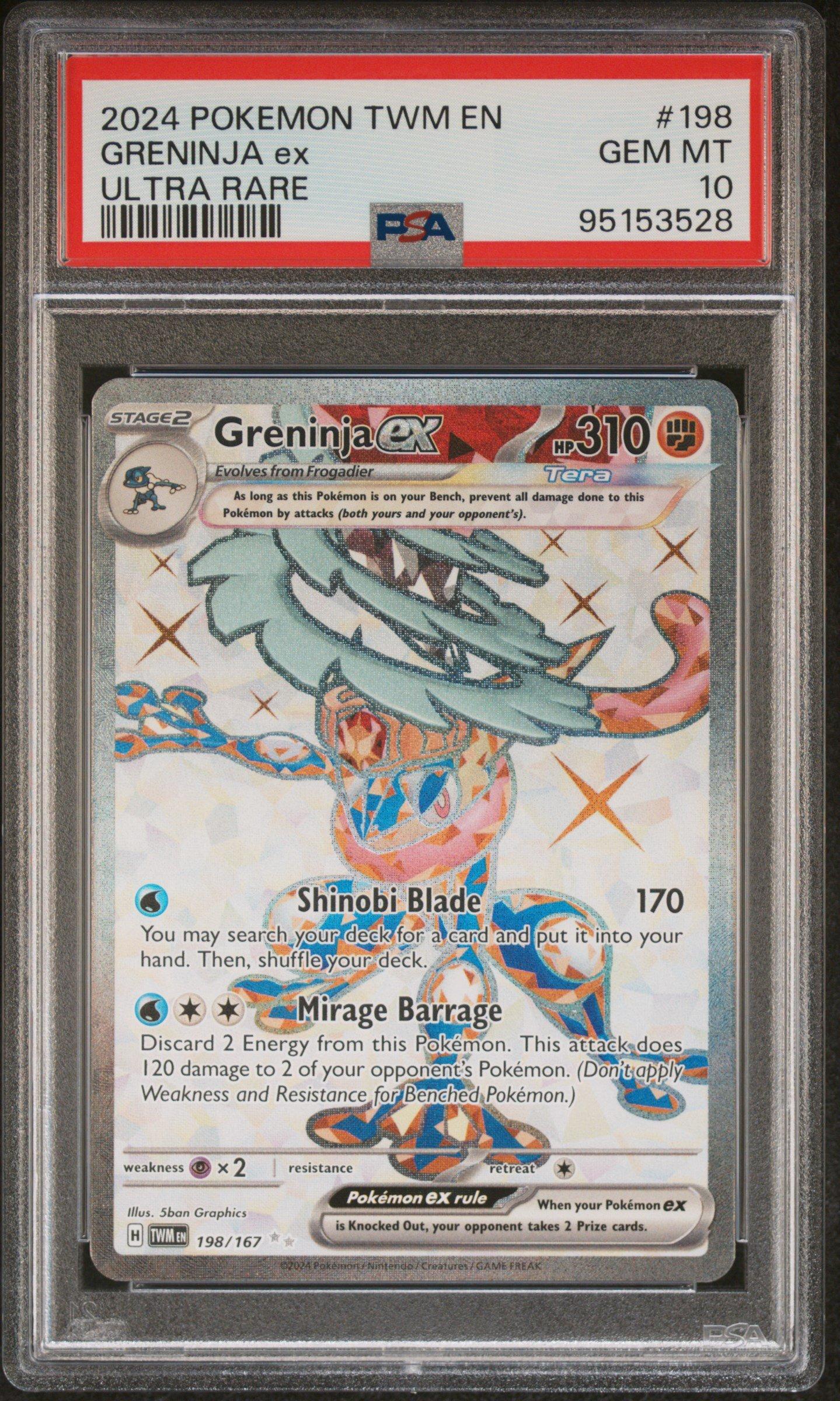 2024 Pokemon Twm En-twilight Masquerade 198 Greninja Ex Ultra Rare
