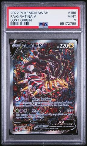 2022 Pokemon Sword & Shield Lost Origin 186 Full Art/giratina V