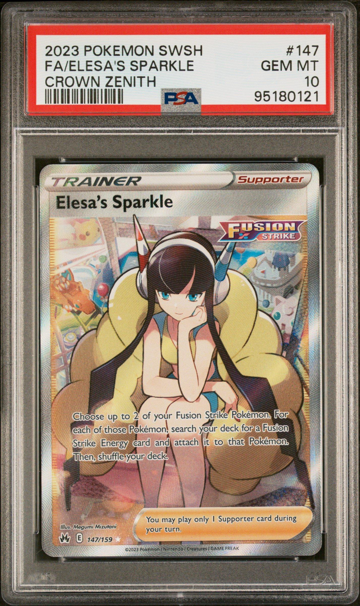 2023 Pokemon Sword And Shield Crown Zenith 147 Full Art/elesa's