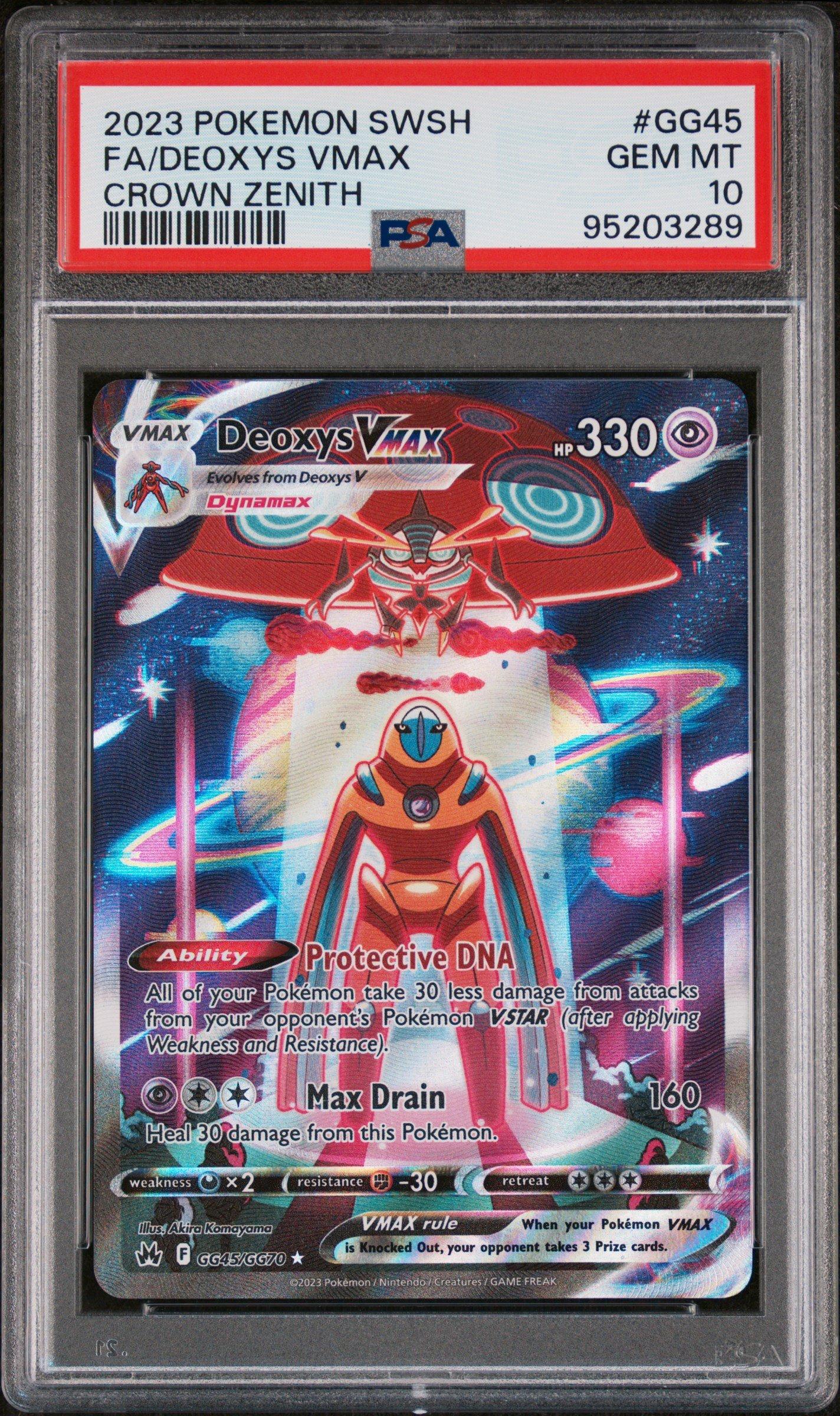 2023 Pokemon Sword And Shield Crown Zenith Gg45 Full Art/deoxys