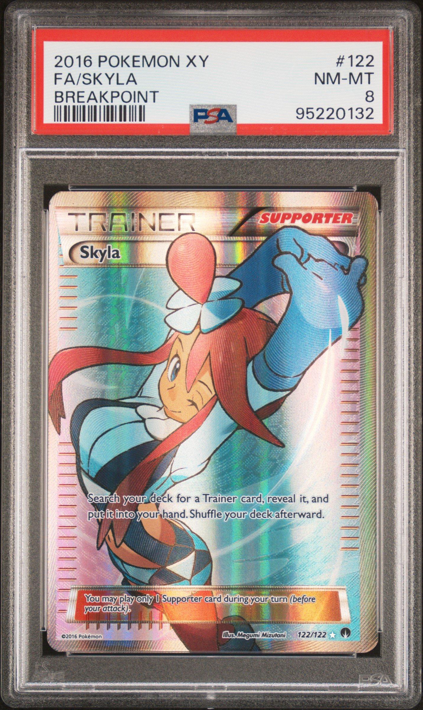 2016 Pokemon Xy Breakpoint 122 Full Art/skyla PSA 8 Graded Card | GameStop
