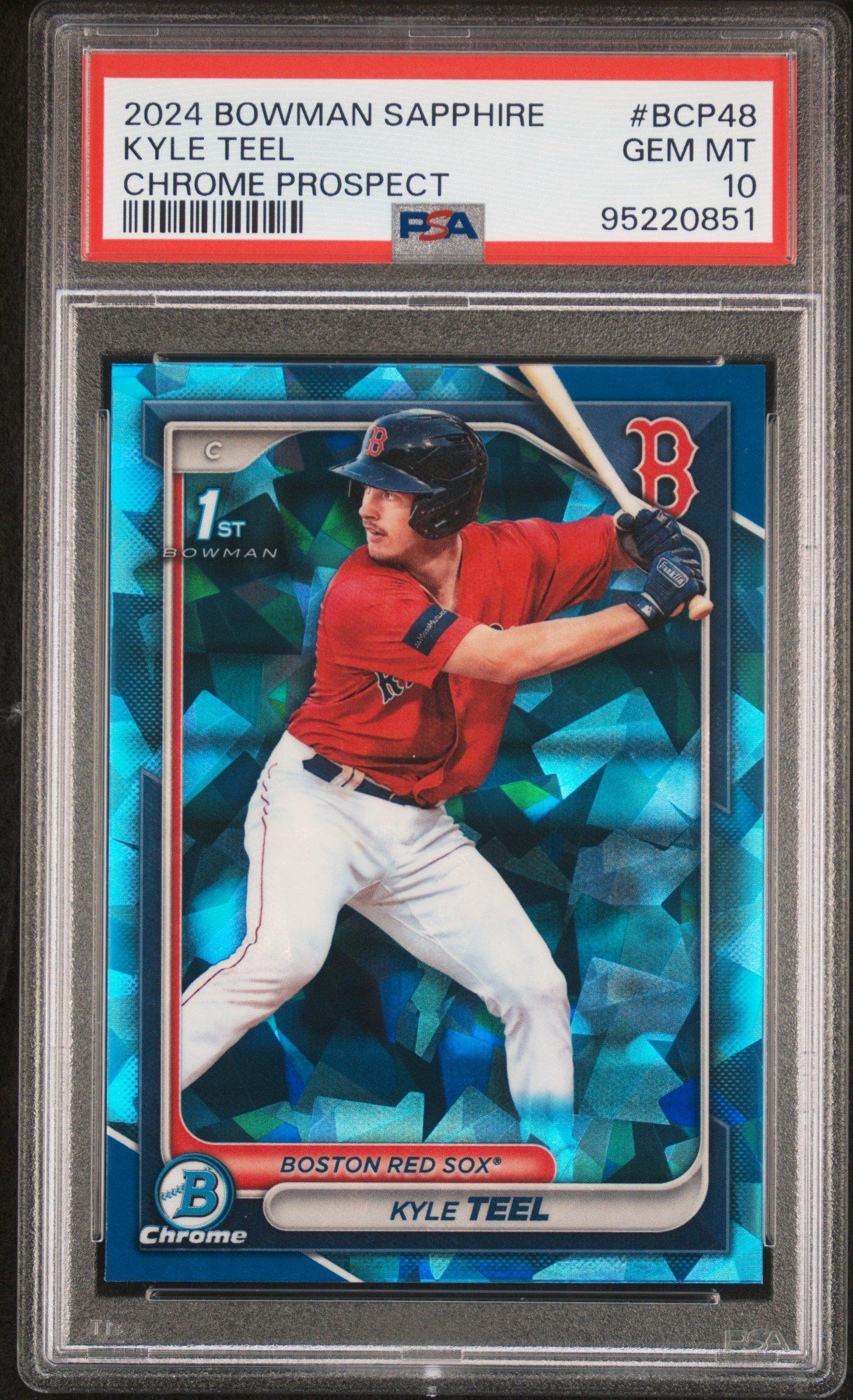 2024 Bowman Sapphire Edition Chrome Prospects Bcp48 Kyle Teel PSA 
