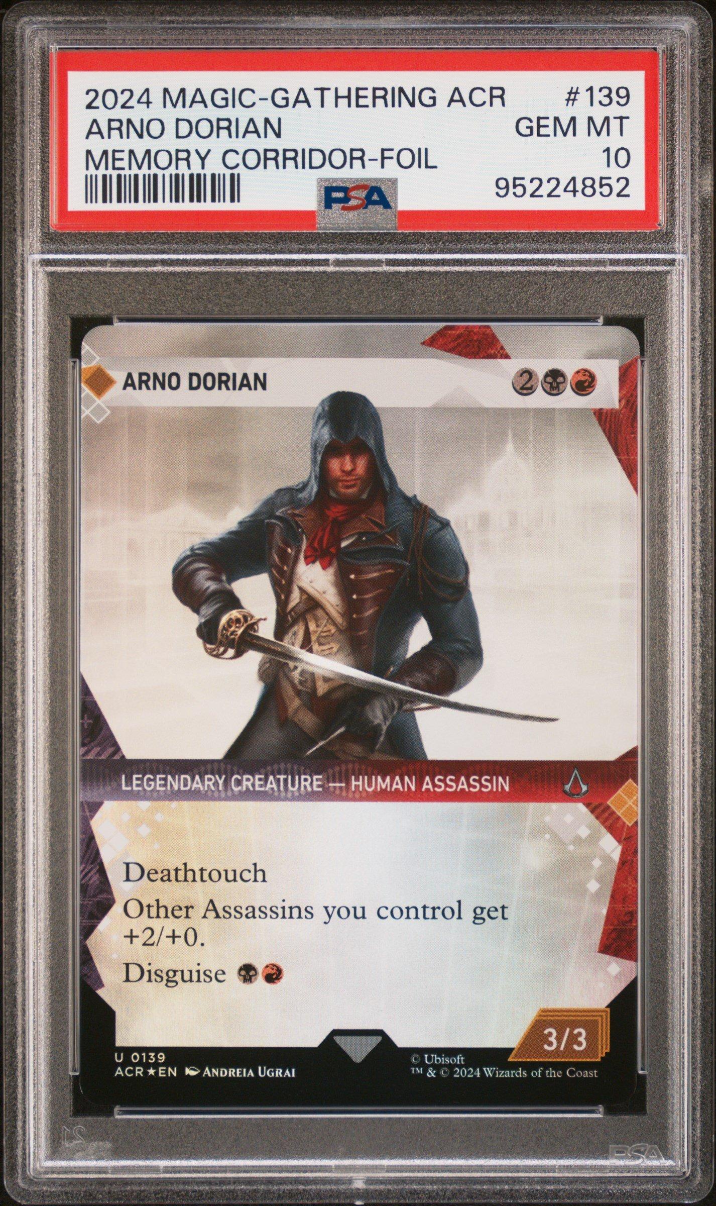 2024 Magic The Gathering Assassin's Creed 139 Arno Dorian Memory Corridor  Showcase-foil PSA 10 Graded Card | GameStop