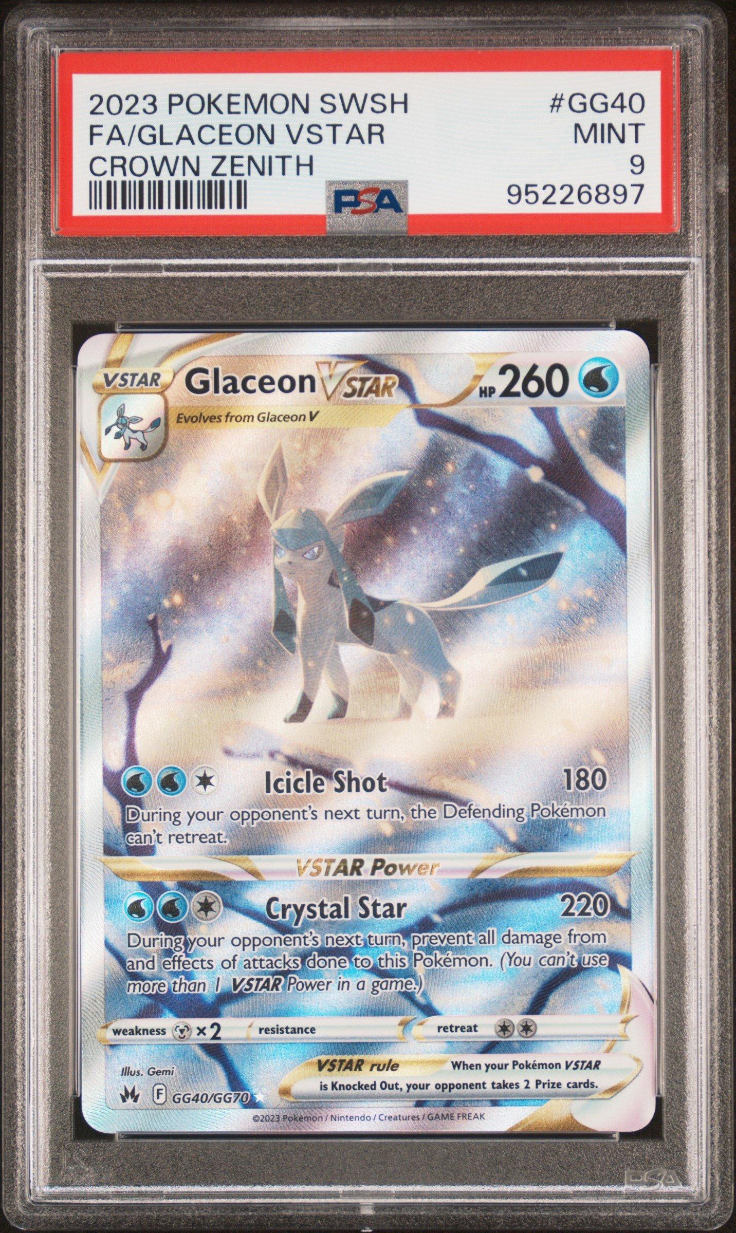 2023 Pokemon Sword And Shield Crown Zenith Gg40 Full Art/glaceon