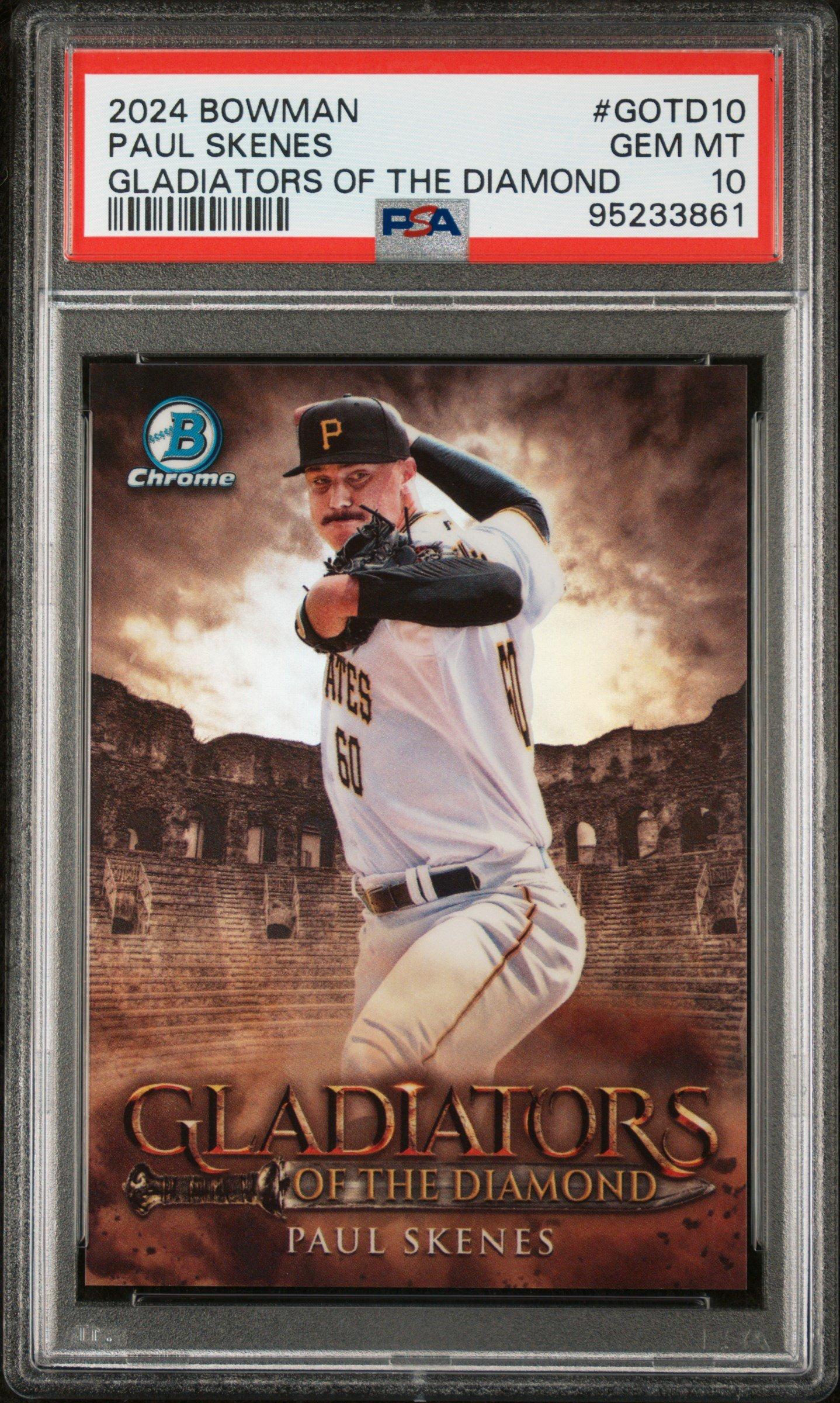 2024 Bowman Gladiators Of The Diamond Gotd10 Paul Skenes PSA 10