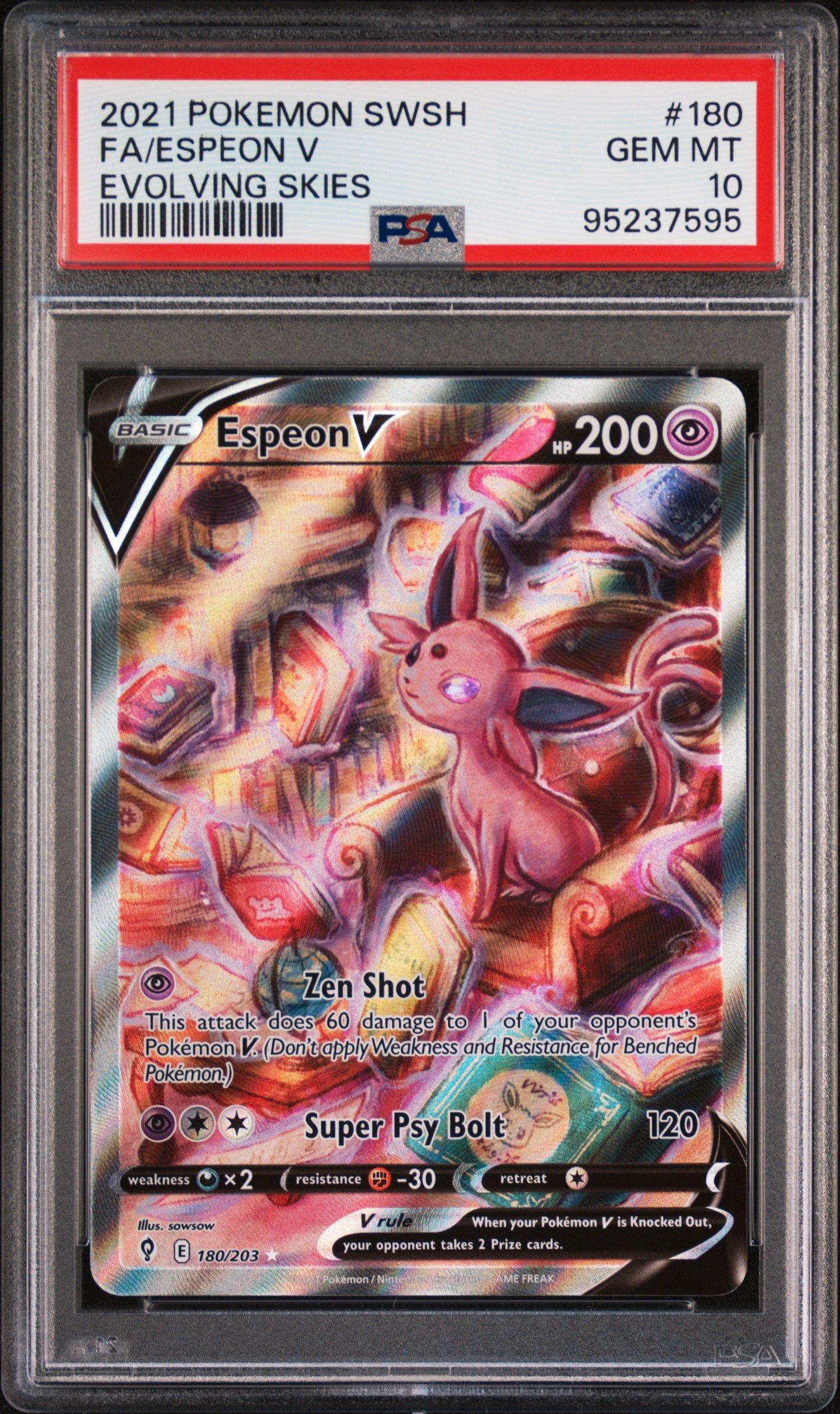 2021 POKEMON JAPANESE SWORD SHIELD EEVEE HEROES FA ESPEON V