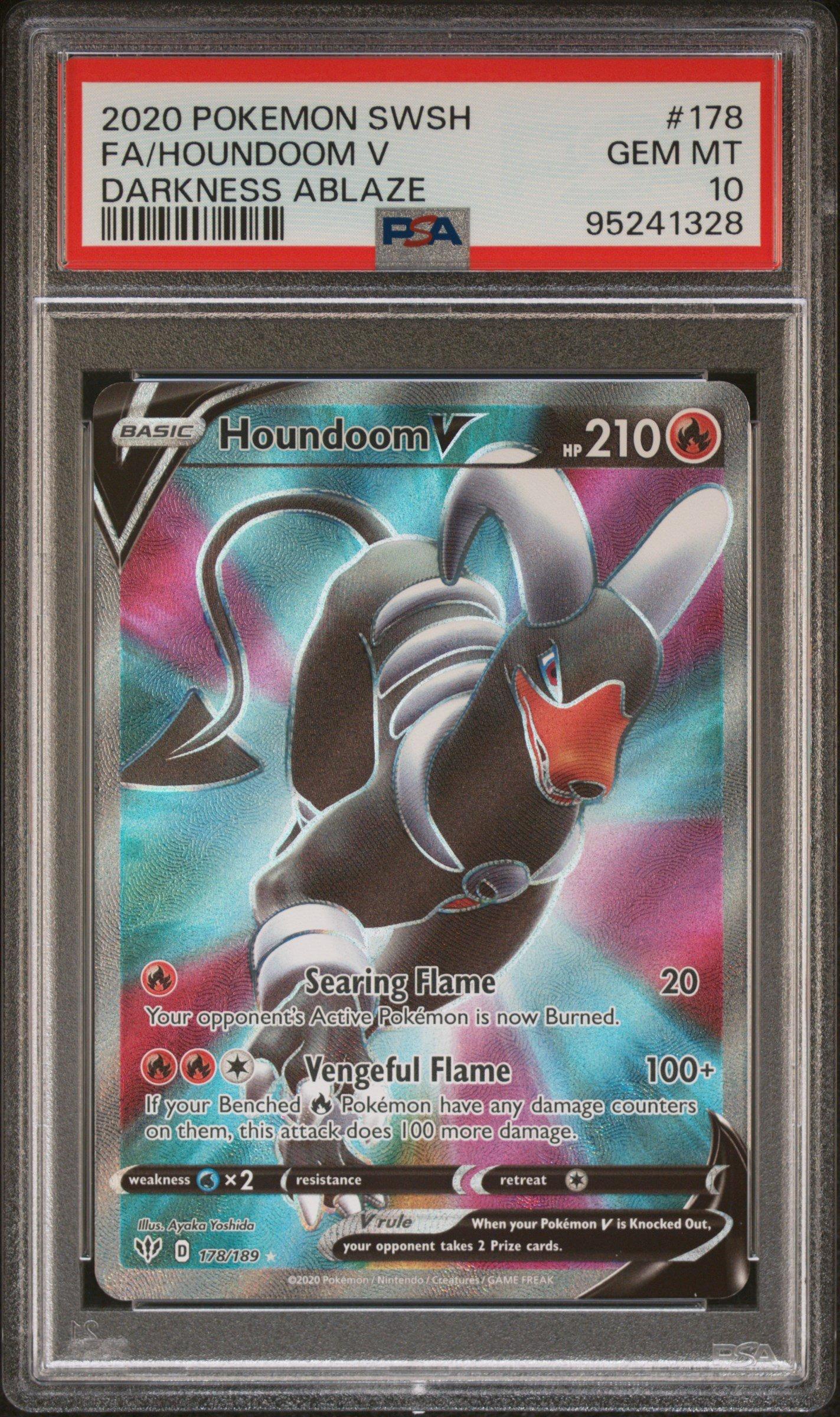 2020 Pokemon Sword & Shield Darkness Ablaze 178 Full Art/houndoom